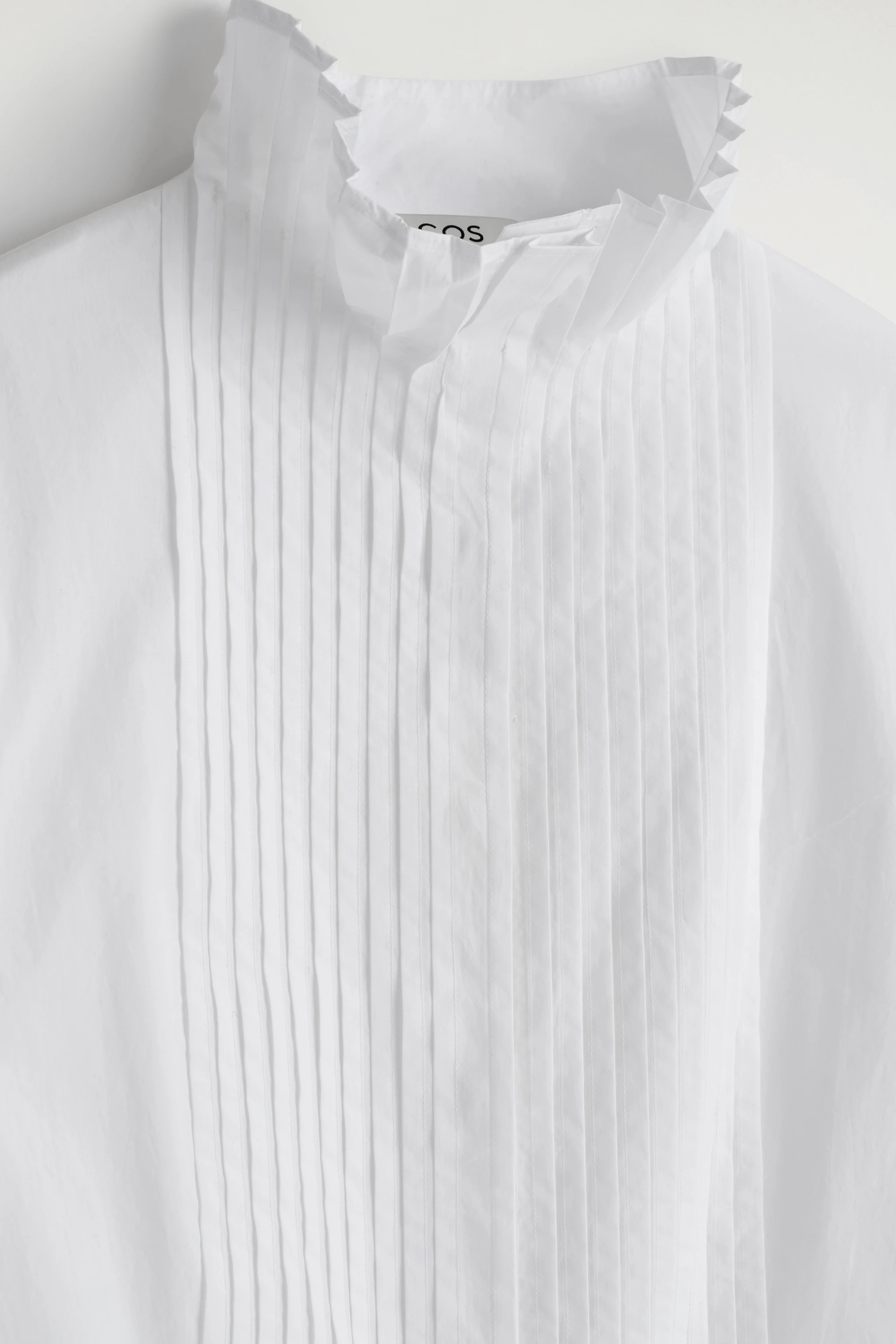 PINTUCKED COTTON BLOUSE - 7
