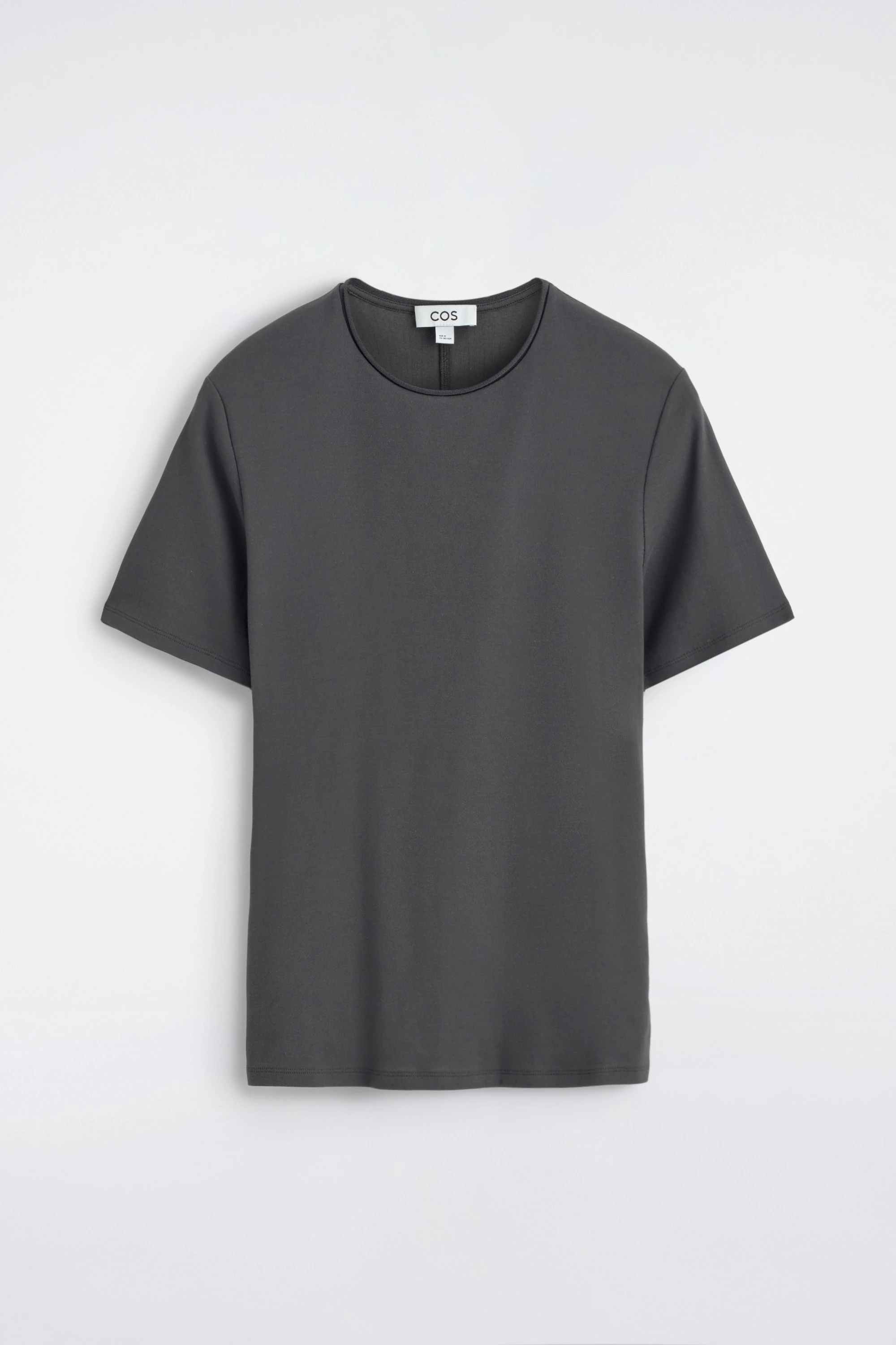 SLIM-FIT COTTON CREPE LIGHTWEIGHT T-SHIRT - 6