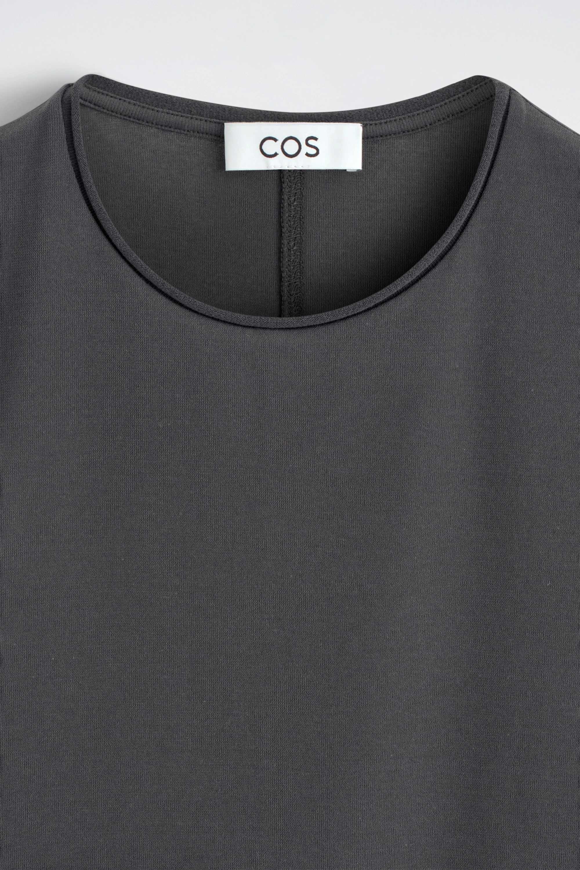 SLIM-FIT COTTON CREPE LIGHTWEIGHT T-SHIRT - 7