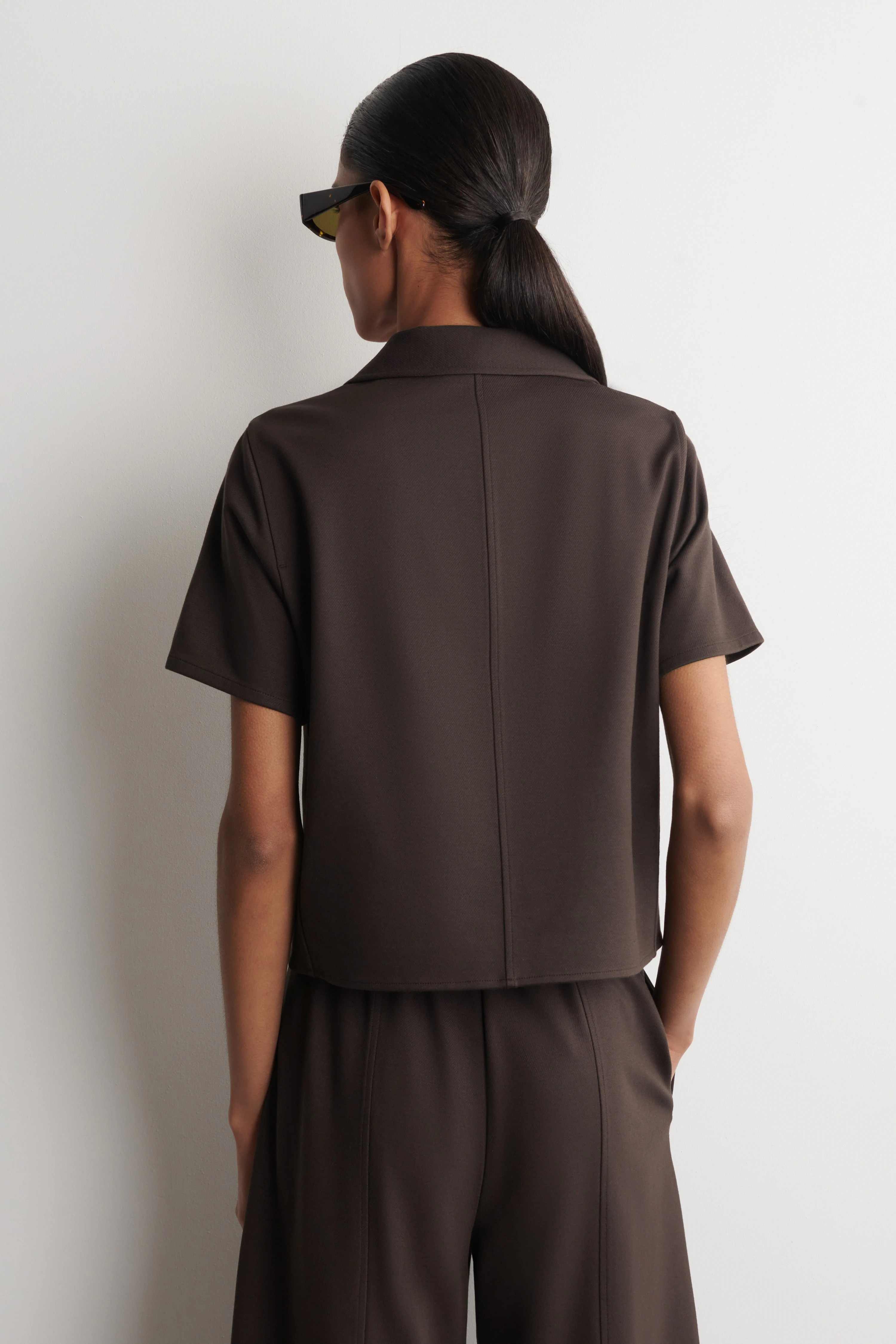 TWILL-JERSEY SHORT-SLEEVED BLAZER - 2