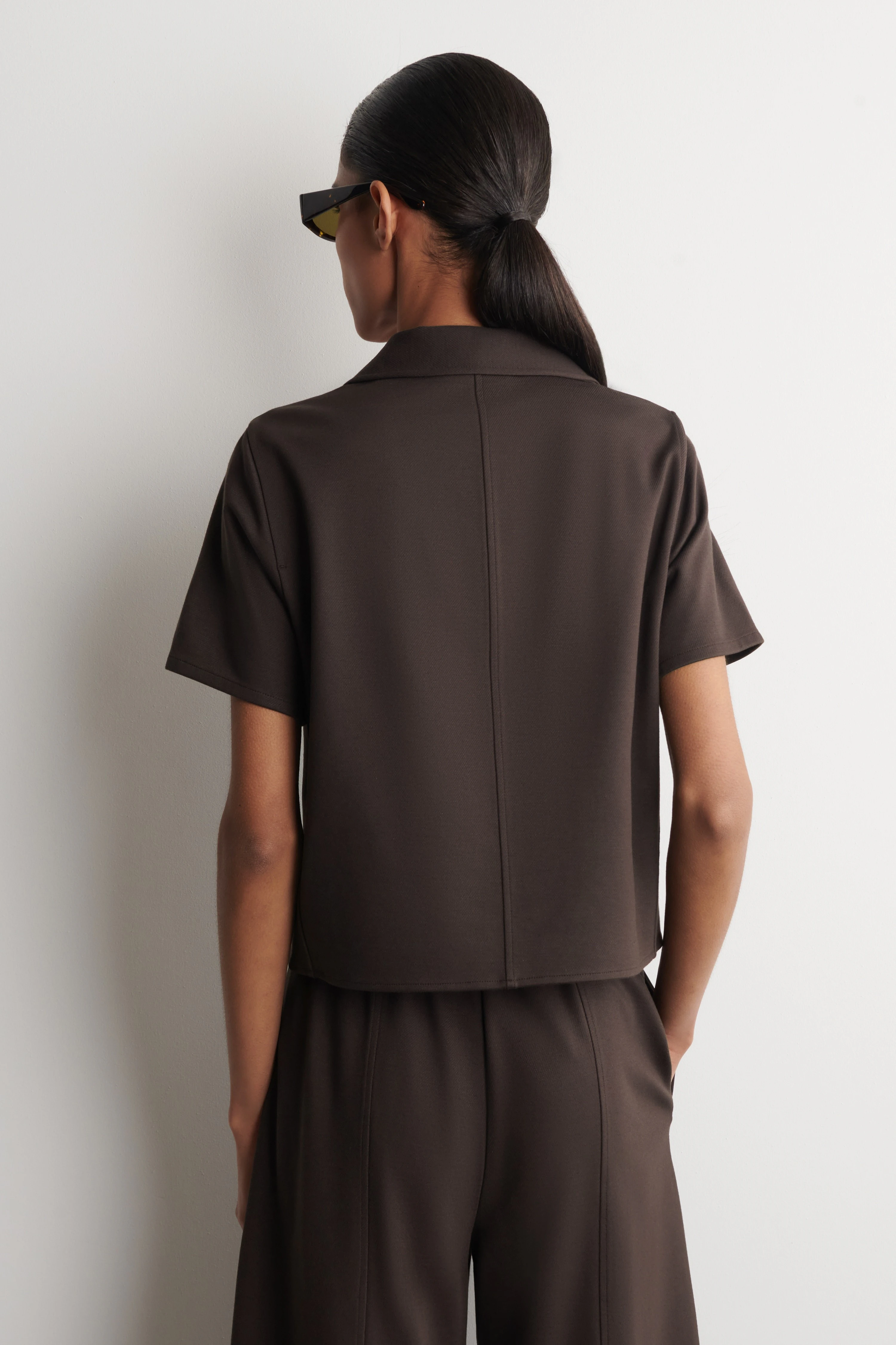 TWILL-JERSEY SHORT-SLEEVED BLAZER - 2