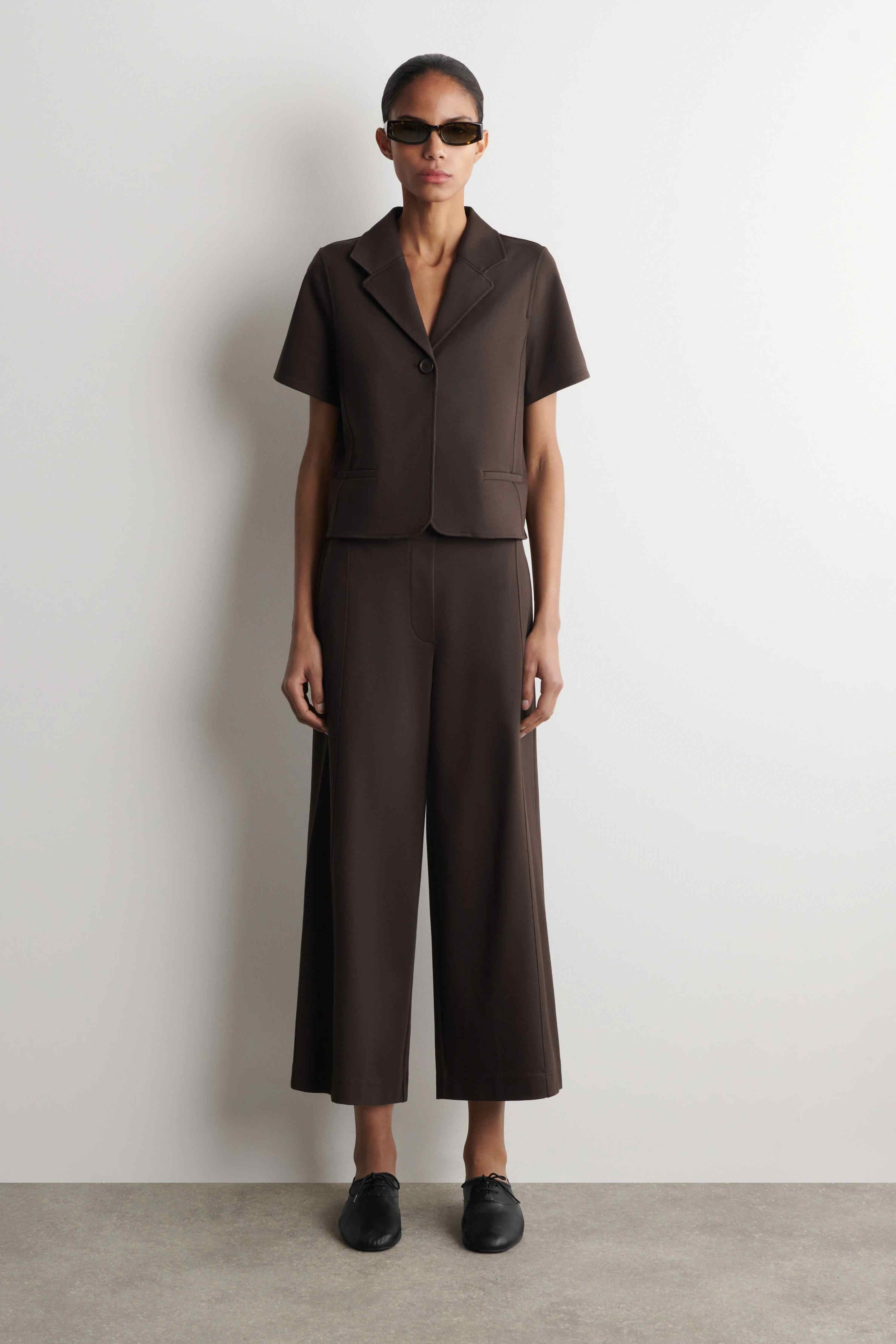 TWILL-JERSEY SHORT-SLEEVED BLAZER - 3