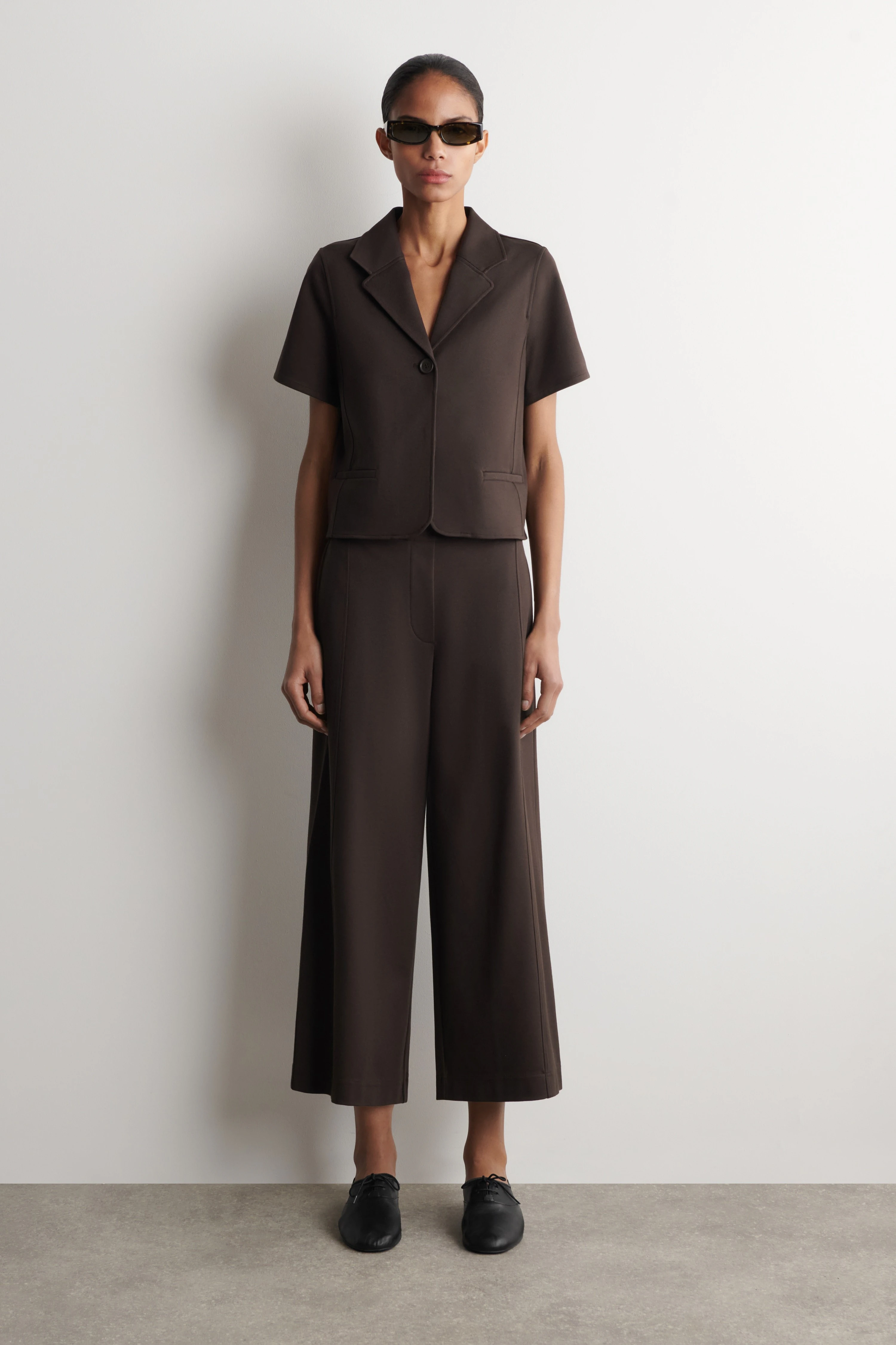 TWILL-JERSEY SHORT-SLEEVED BLAZER - 3