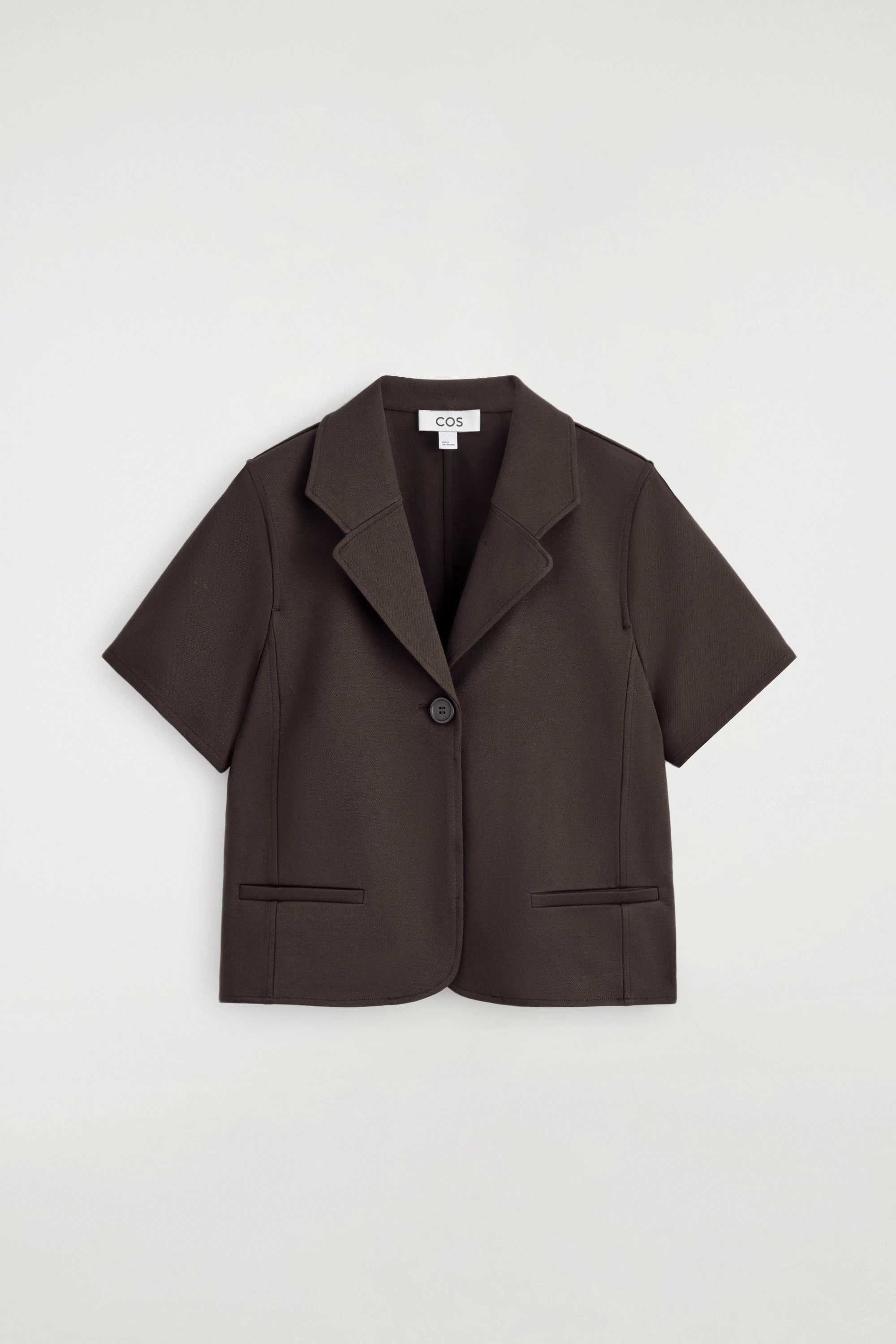TWILL-JERSEY SHORT-SLEEVED BLAZER - 6