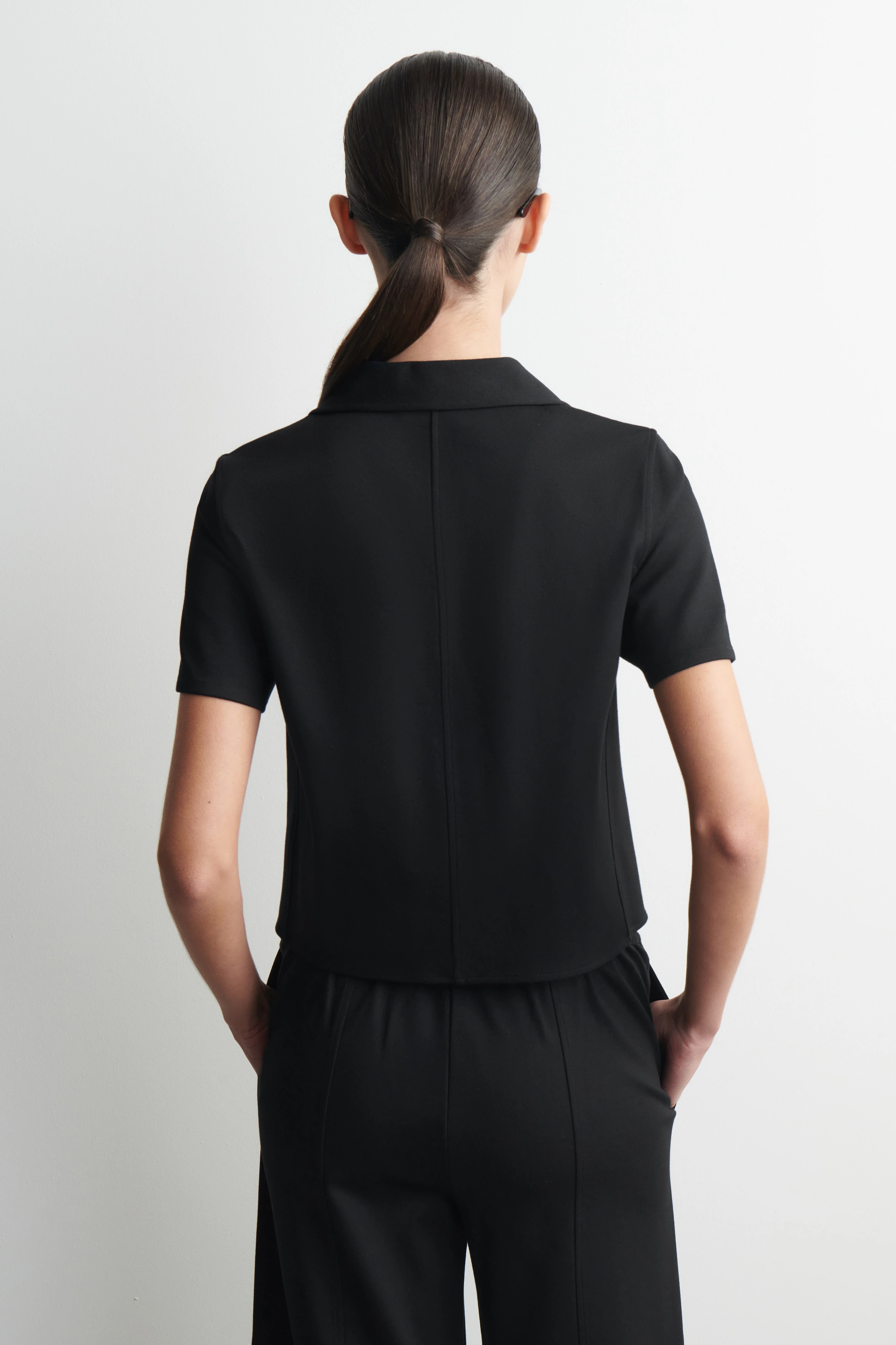 TWILL-JERSEY SHORT-SLEEVED BLAZER - 2