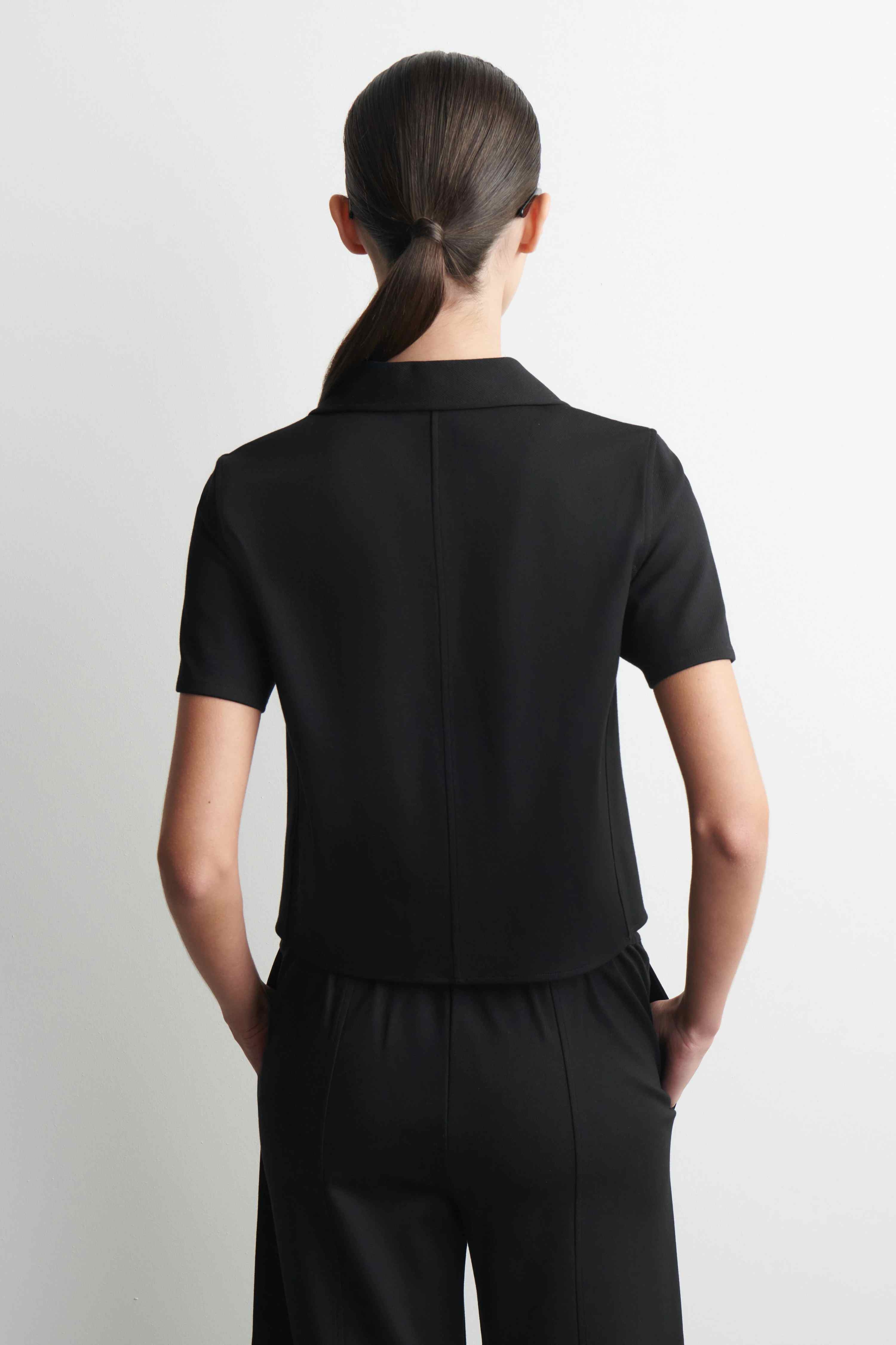 TWILL-JERSEY SHORT-SLEEVED BLAZER - 2