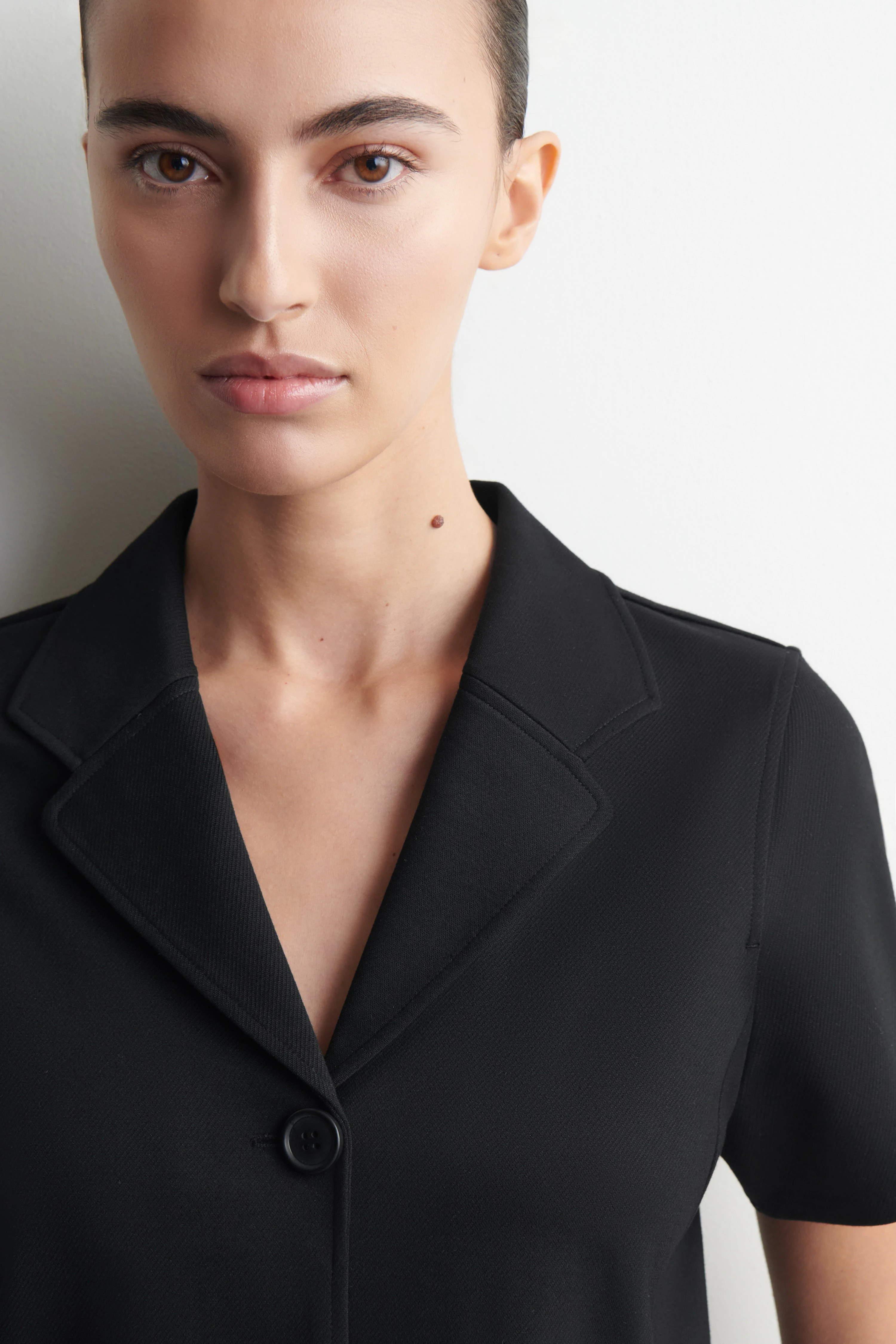 TWILL-JERSEY SHORT-SLEEVED BLAZER - 4