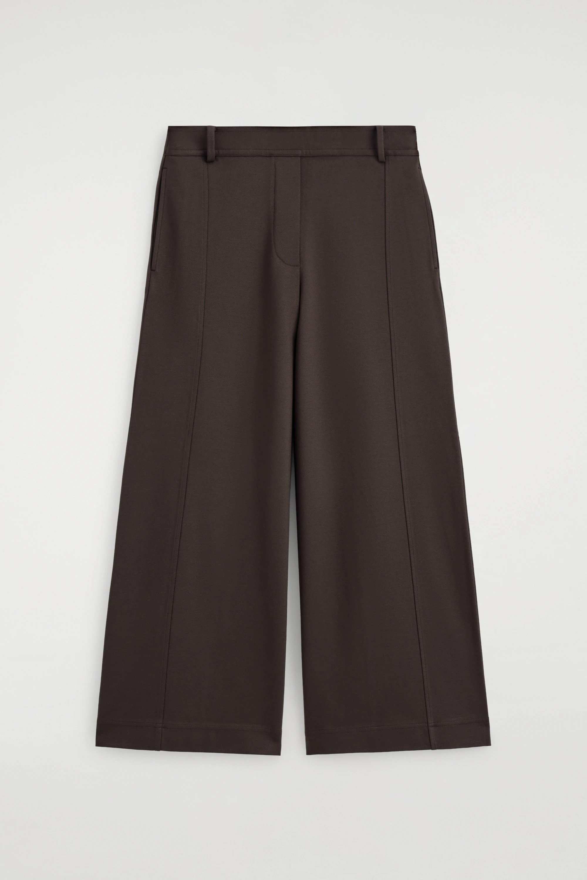 TWILL-JERSEY STRAIGHT-LEG CULOTTES - 5