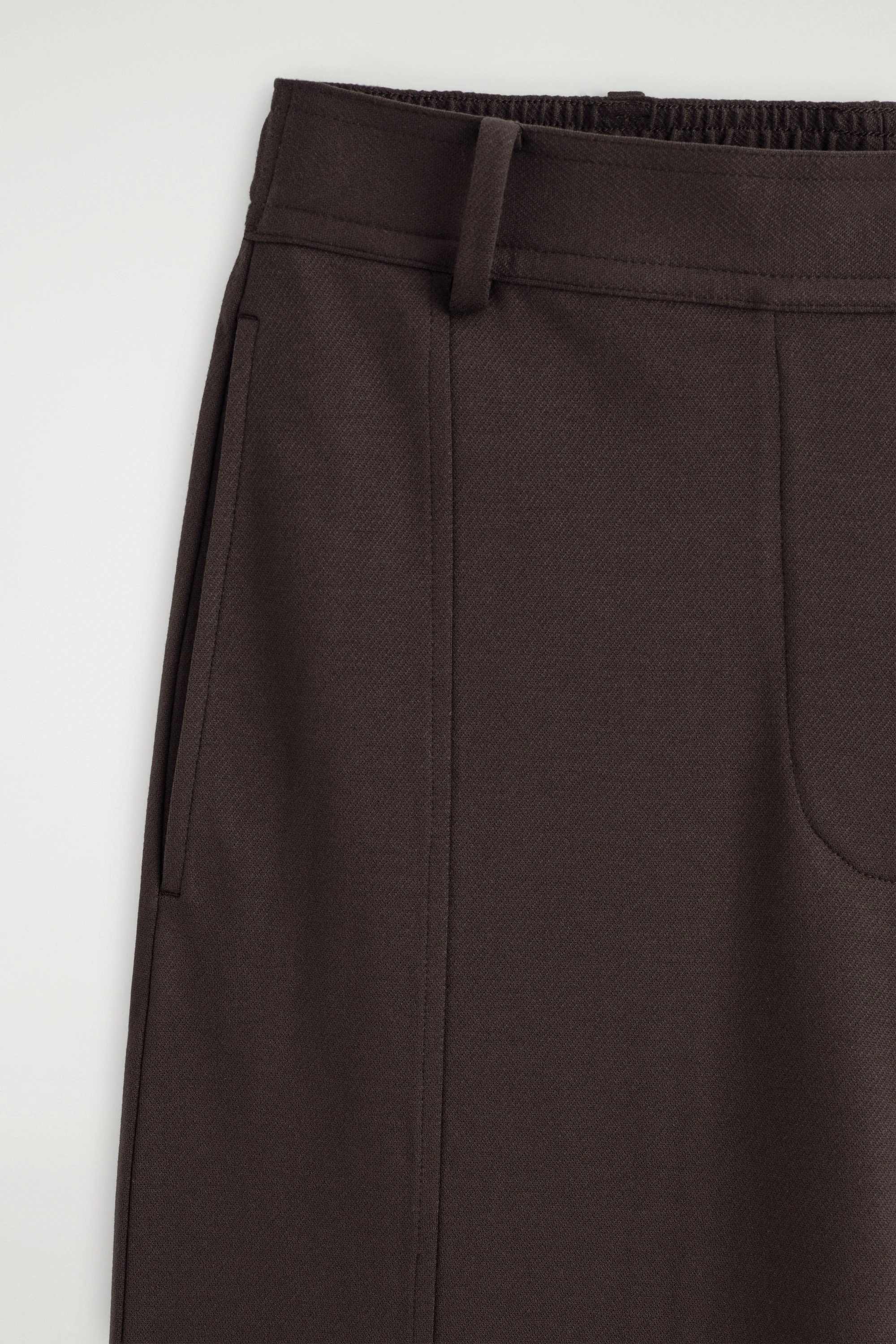 TWILL-JERSEY STRAIGHT-LEG CULOTTES - 6