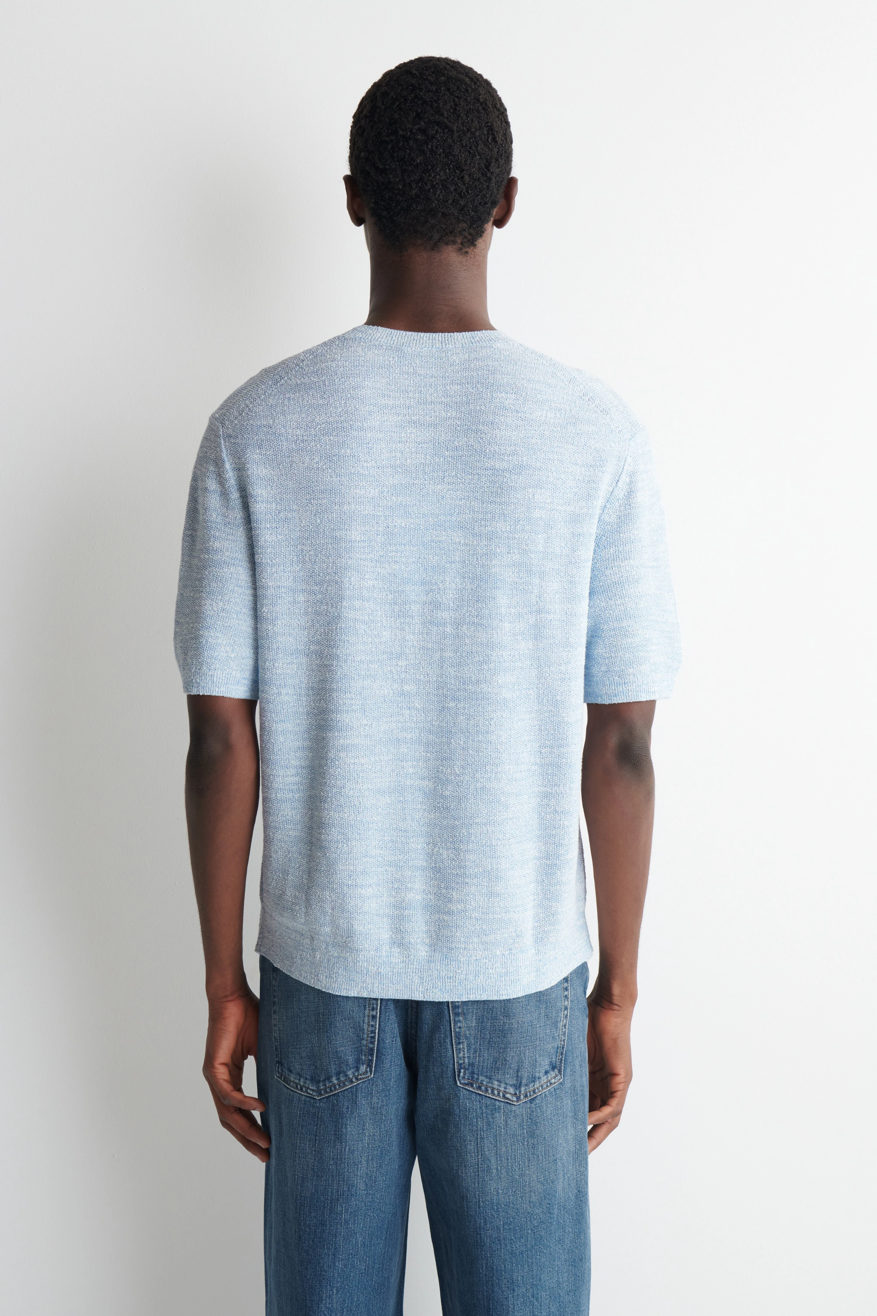 RELAXED BOUCLÉ-KNIT T-SHIRT - 3