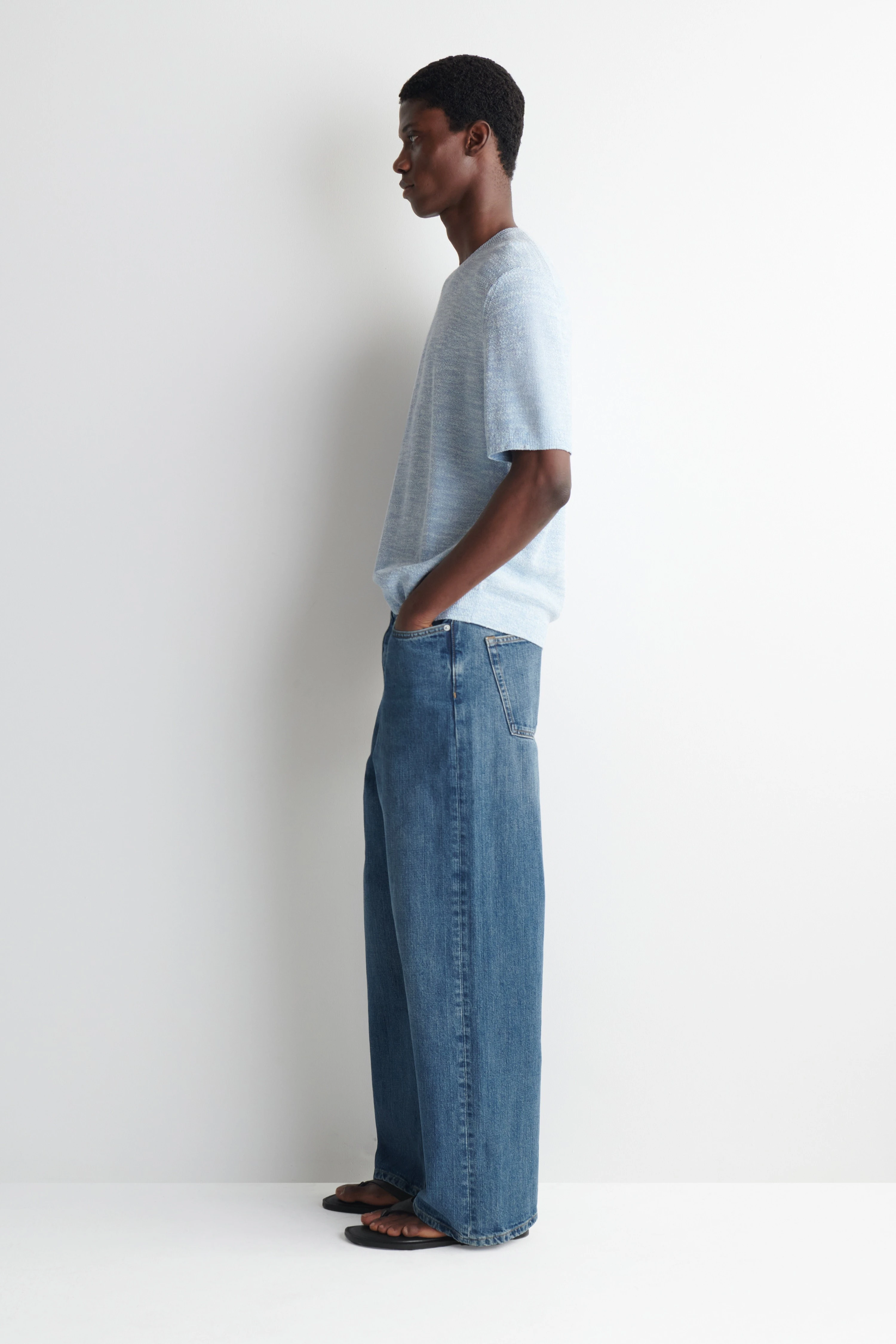 RELAXED BOUCLÉ-KNIT T-SHIRT - 4