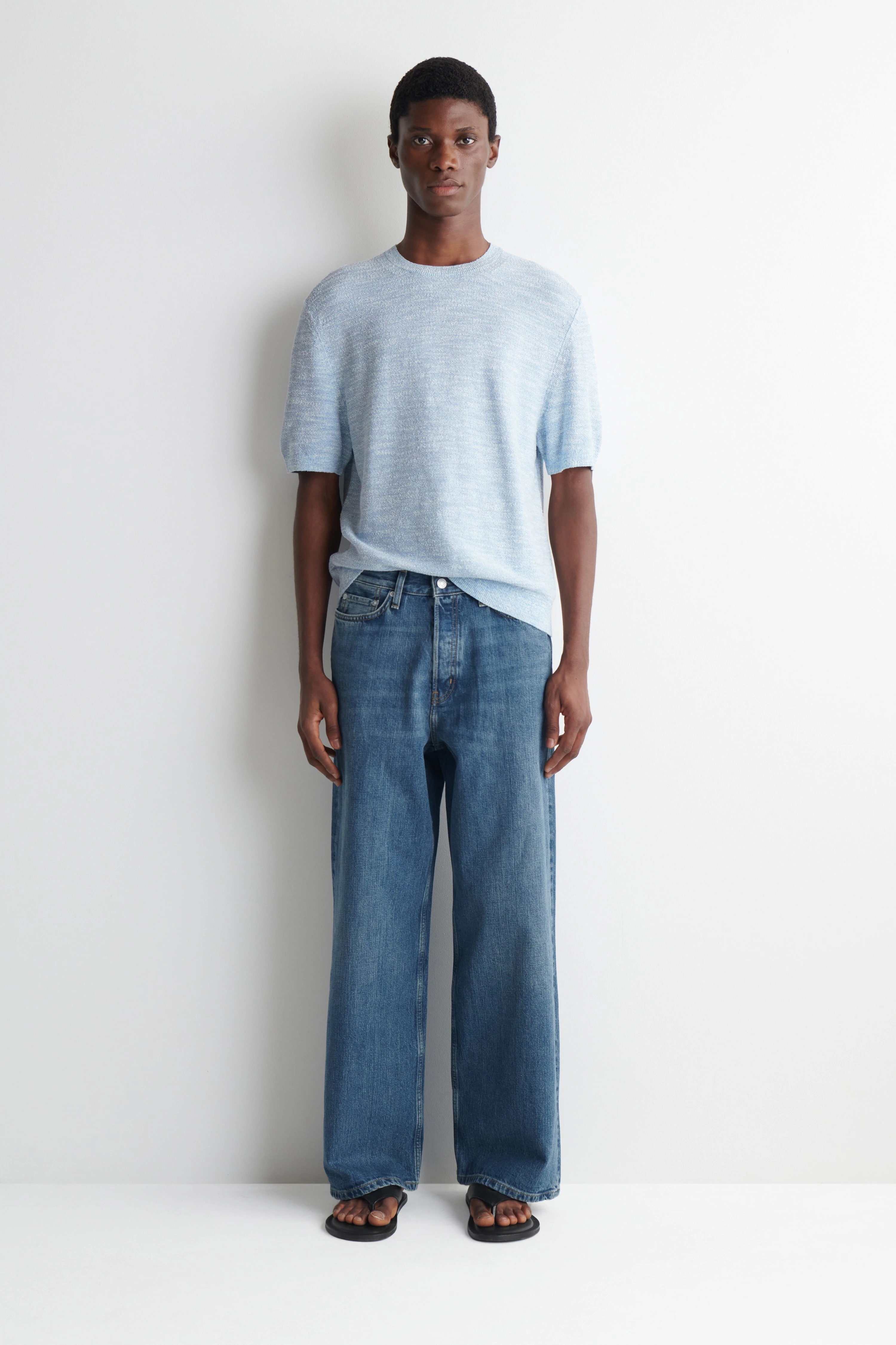 RELAXED BOUCLÉ-KNIT T-SHIRT - 5