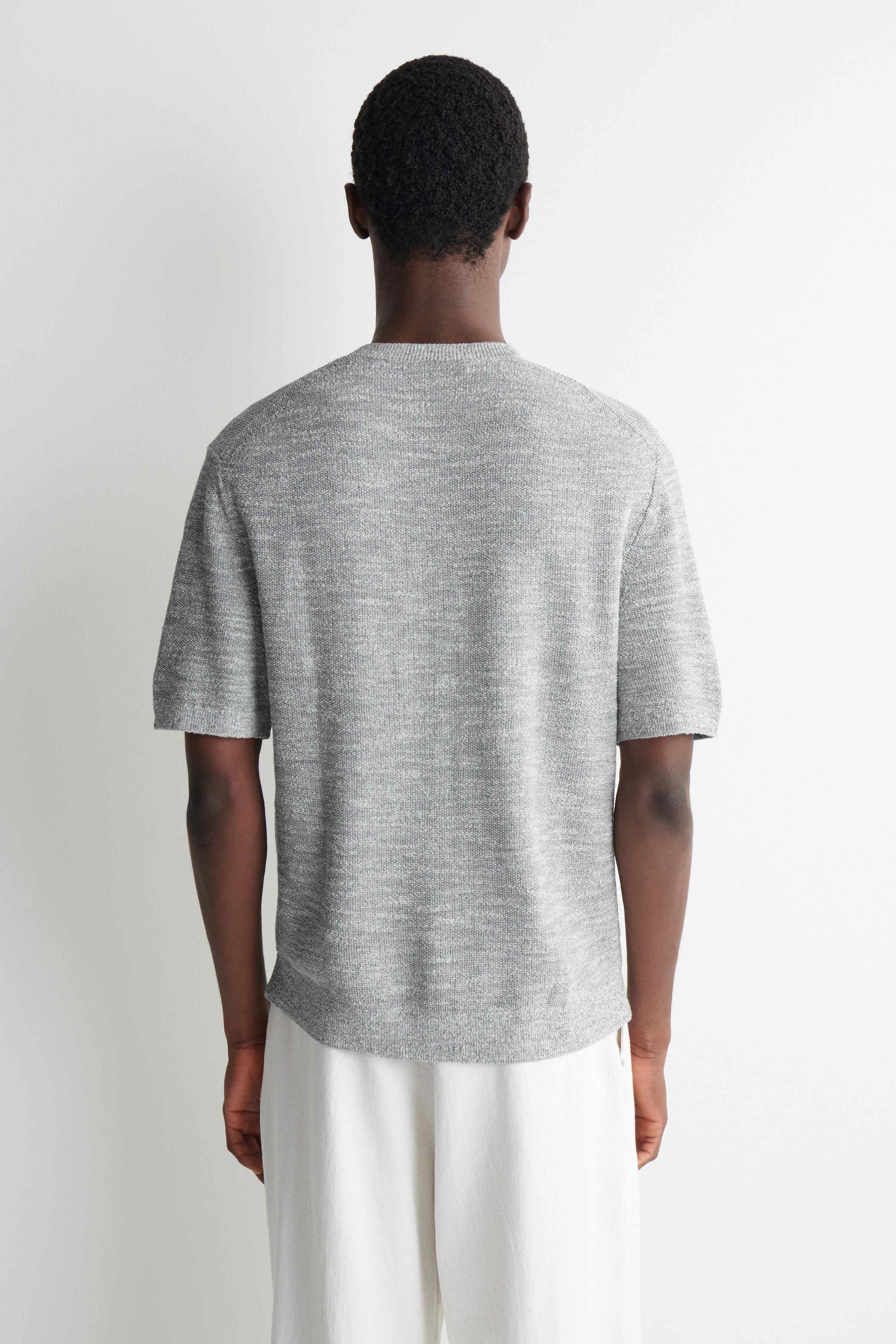 RELAXED BOUCLÉ-KNIT T-SHIRT - 2