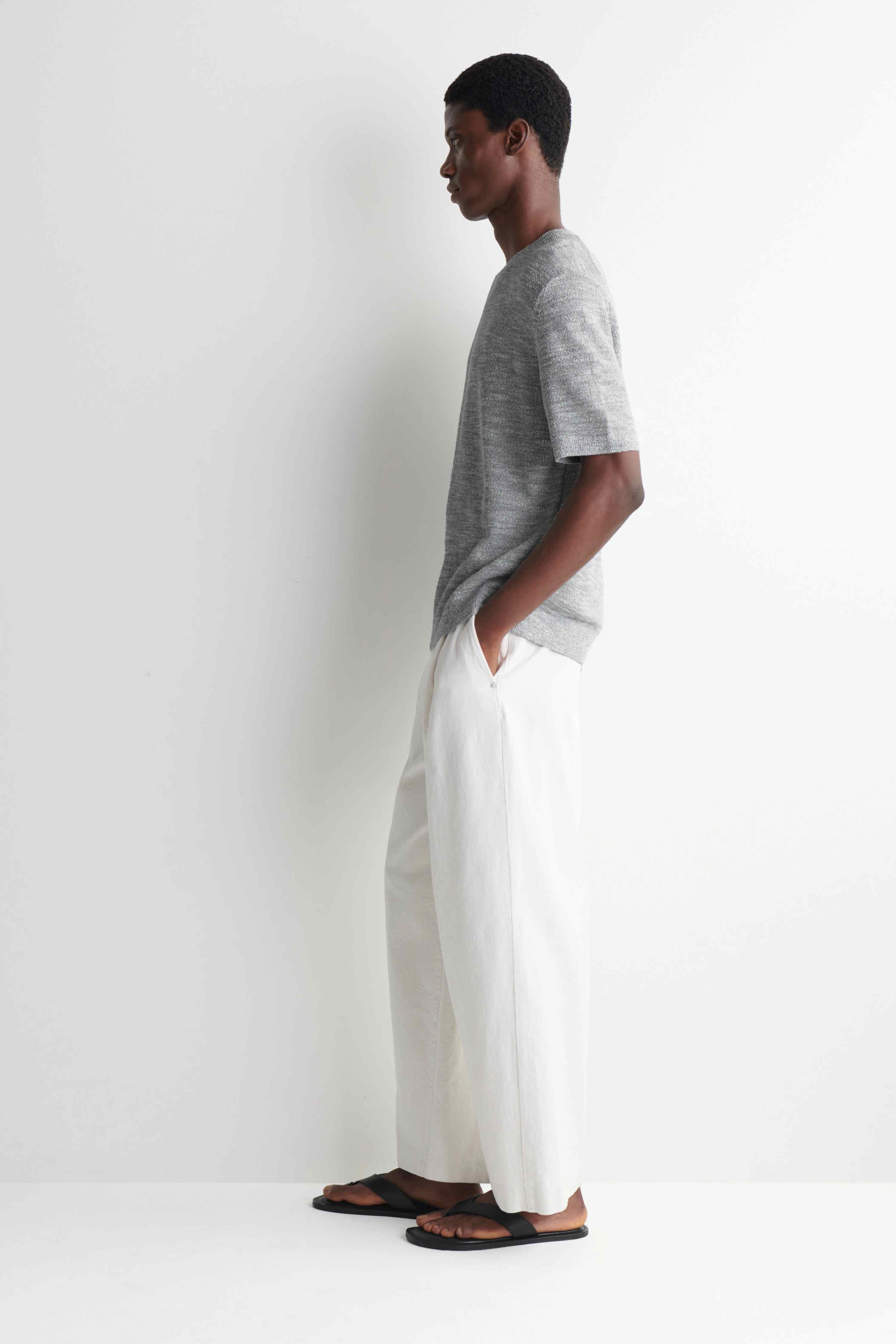 RELAXED BOUCLÉ-KNIT T-SHIRT - 3
