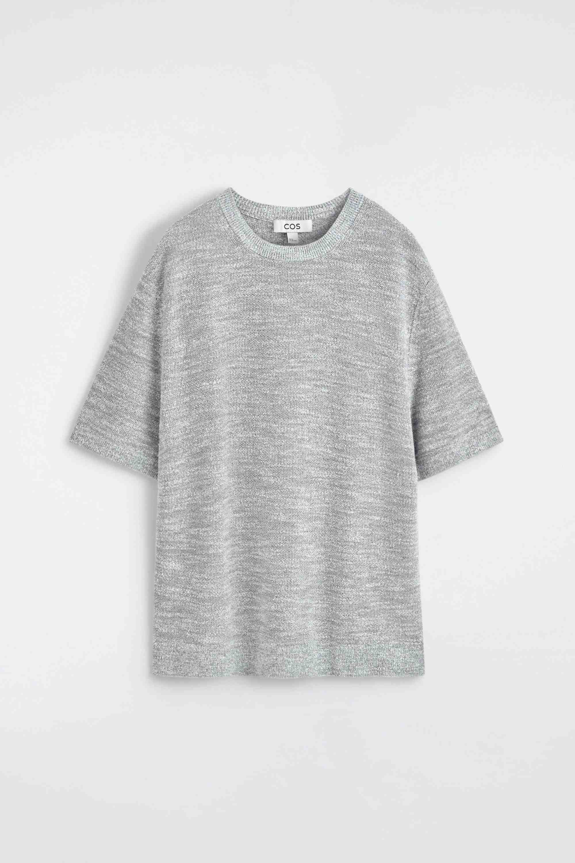 RELAXED BOUCLÉ-KNIT T-SHIRT - 5