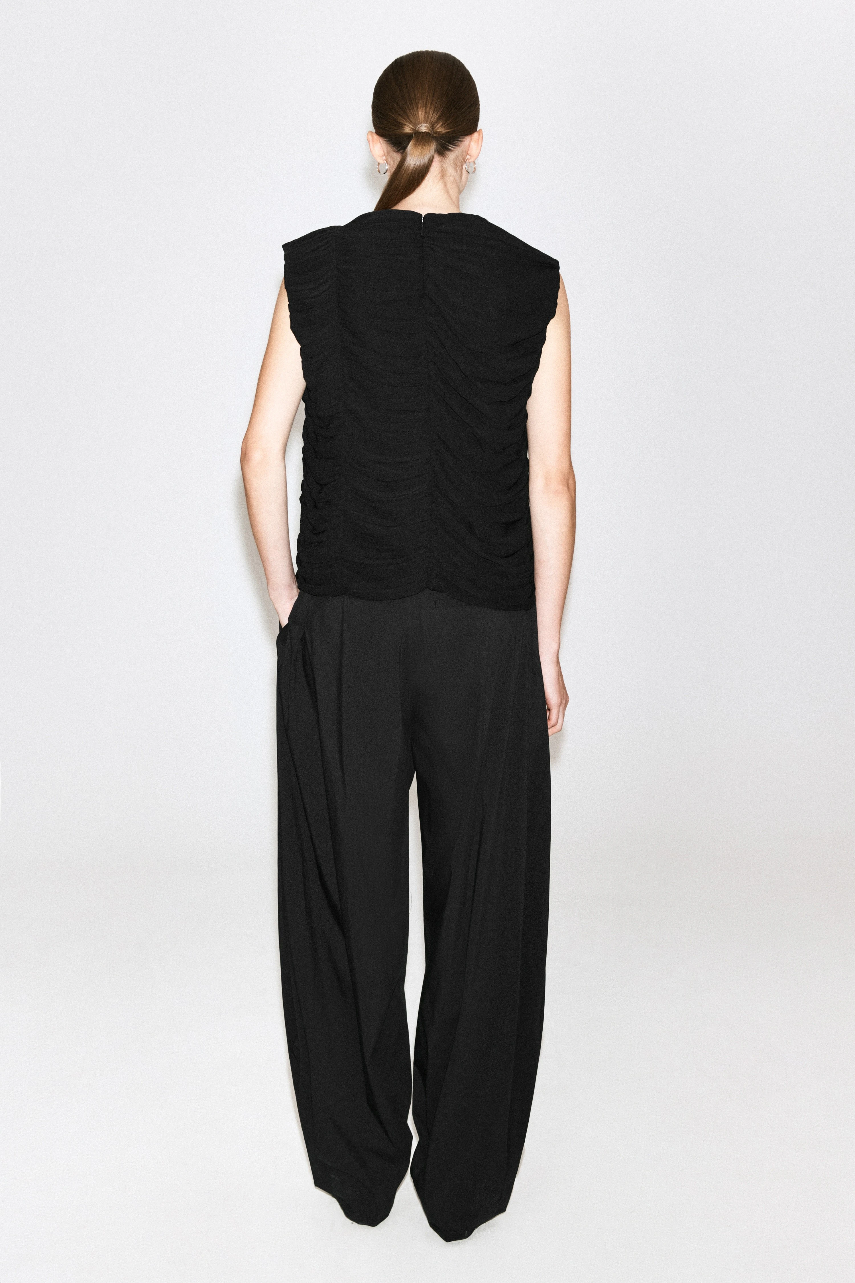 GATHERED PANELLED TOP
