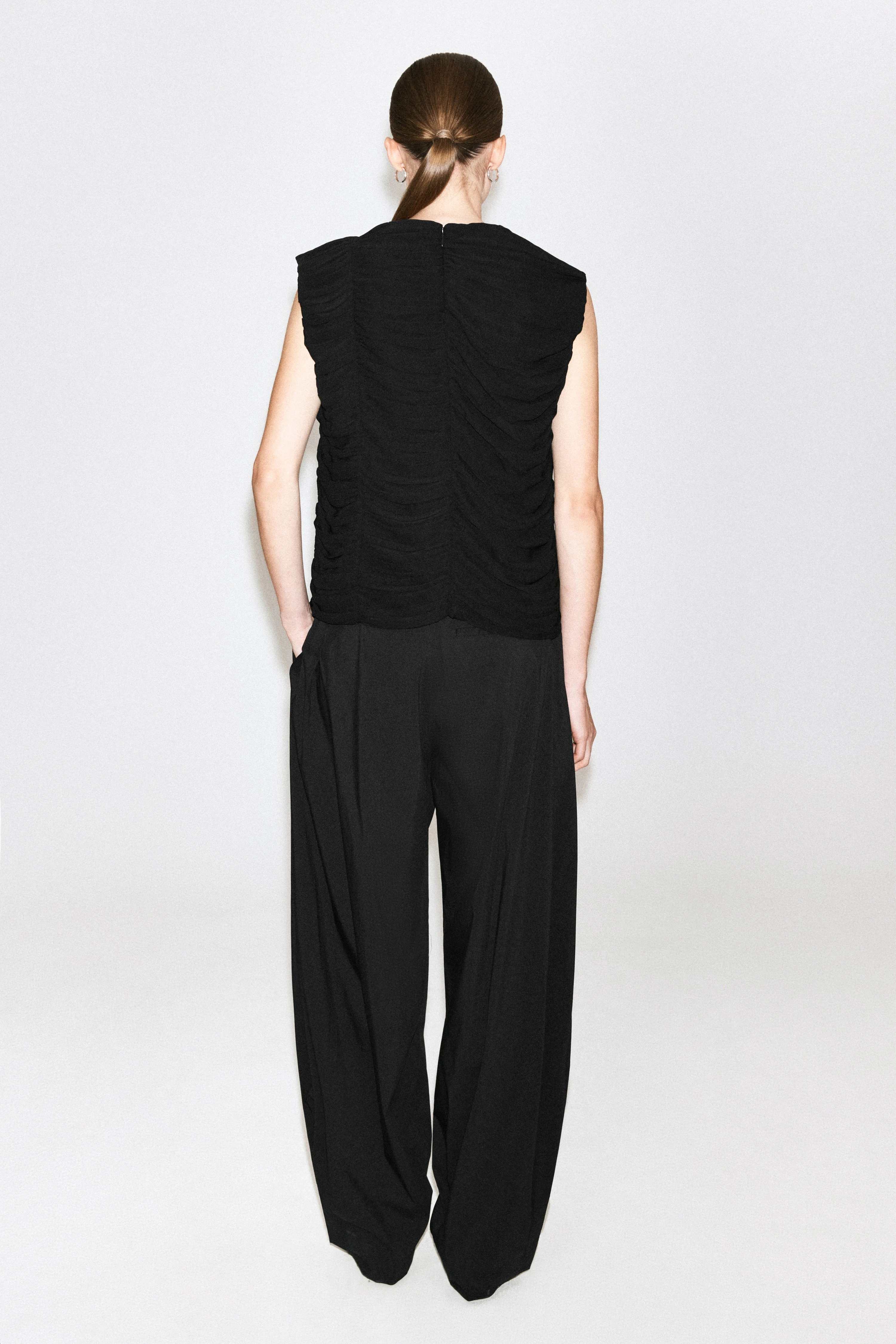 GATHERED PANELLED TOP - 2
