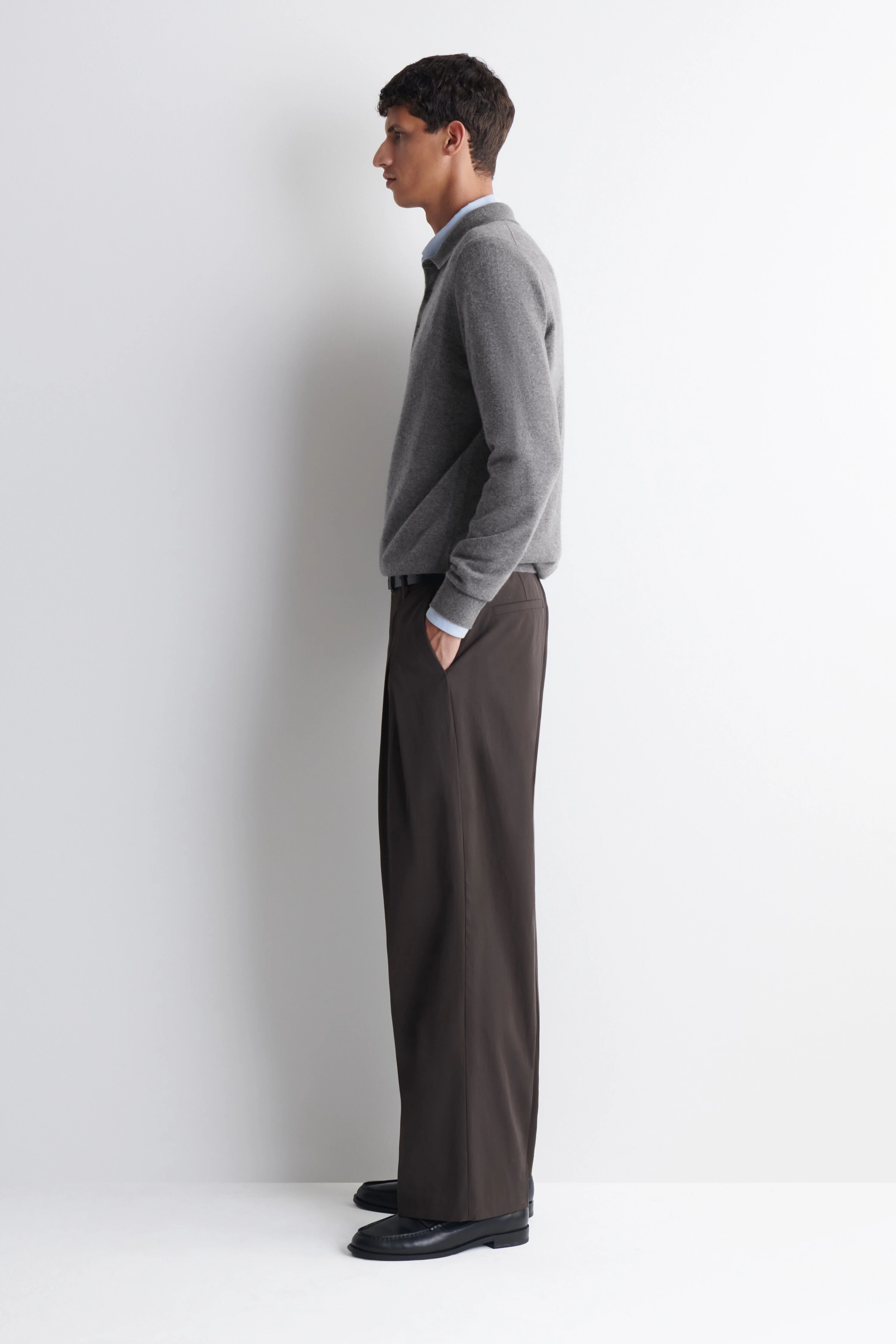 PURE CASHMERE POLO JUMPER - 5