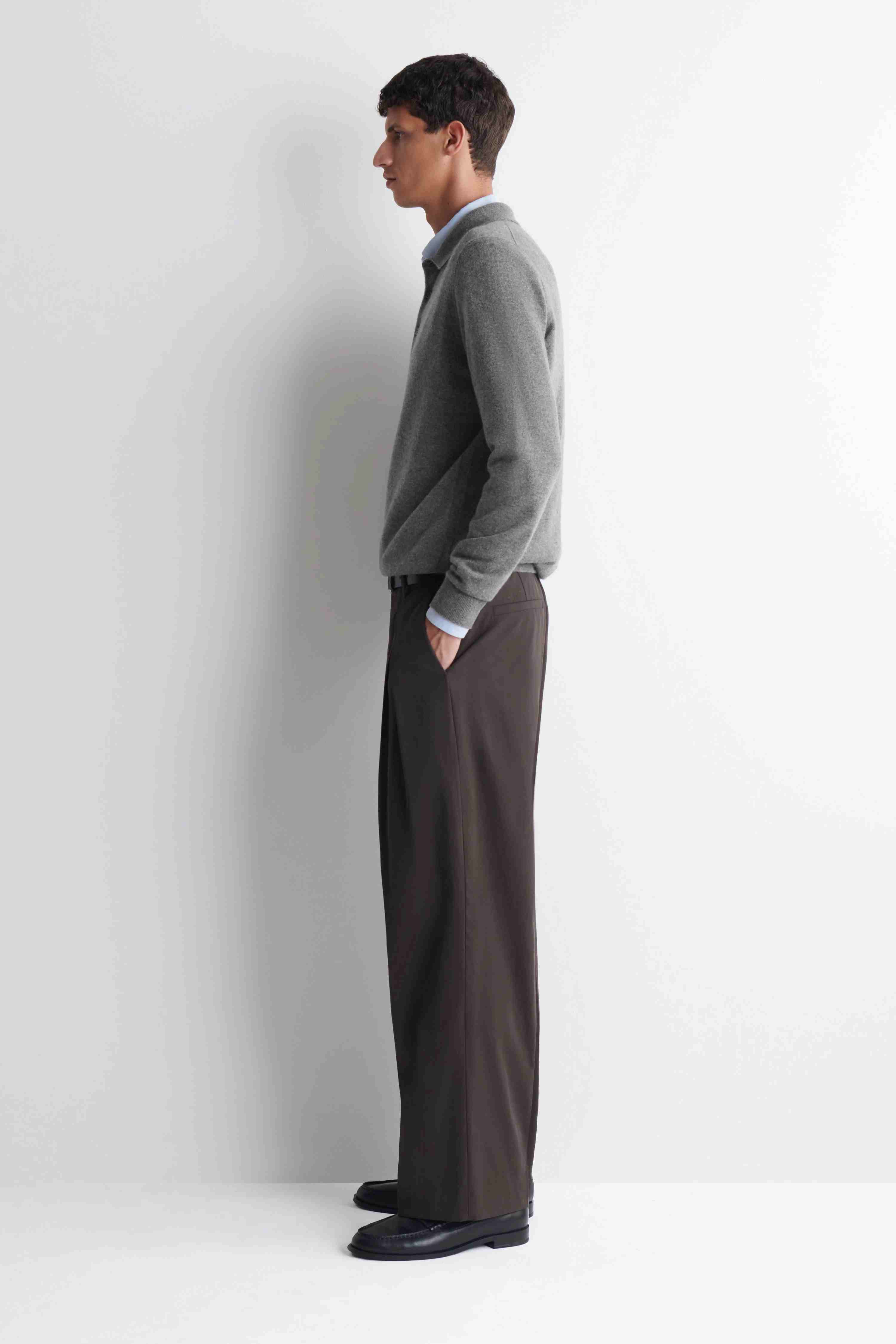 PURE CASHMERE POLO JUMPER - 5