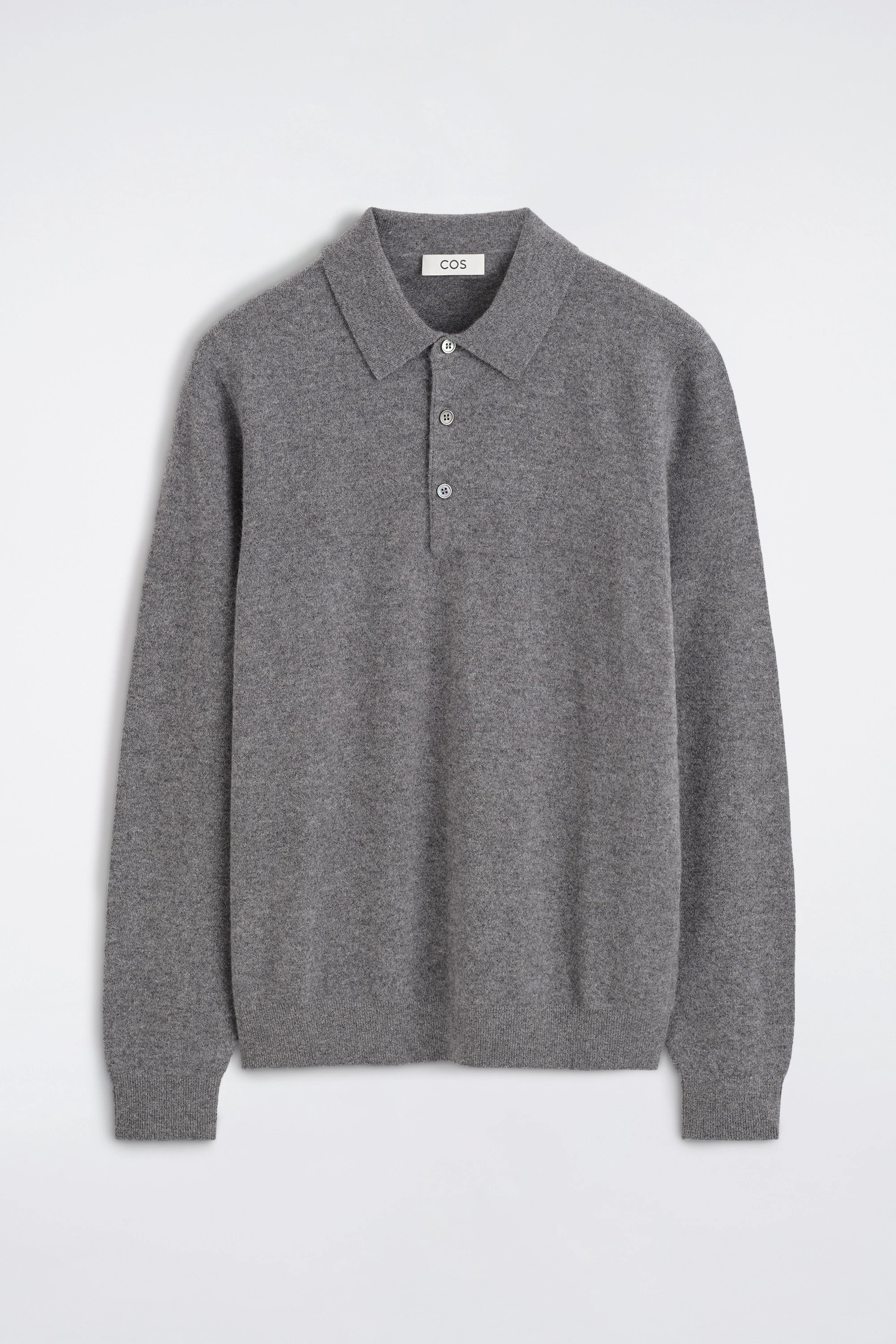 PURE CASHMERE POLO JUMPER - 6