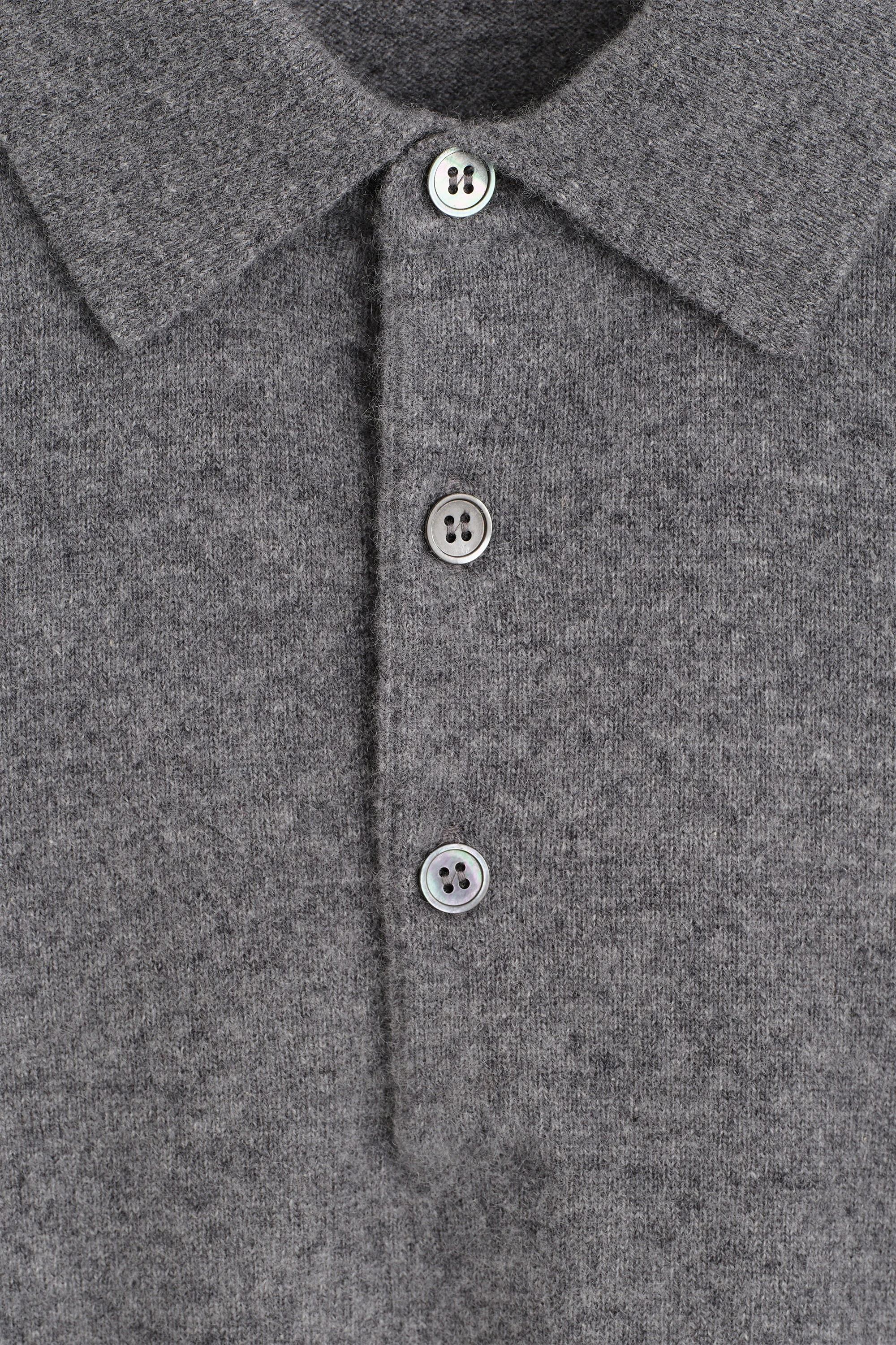 PURE CASHMERE POLO JUMPER - 7
