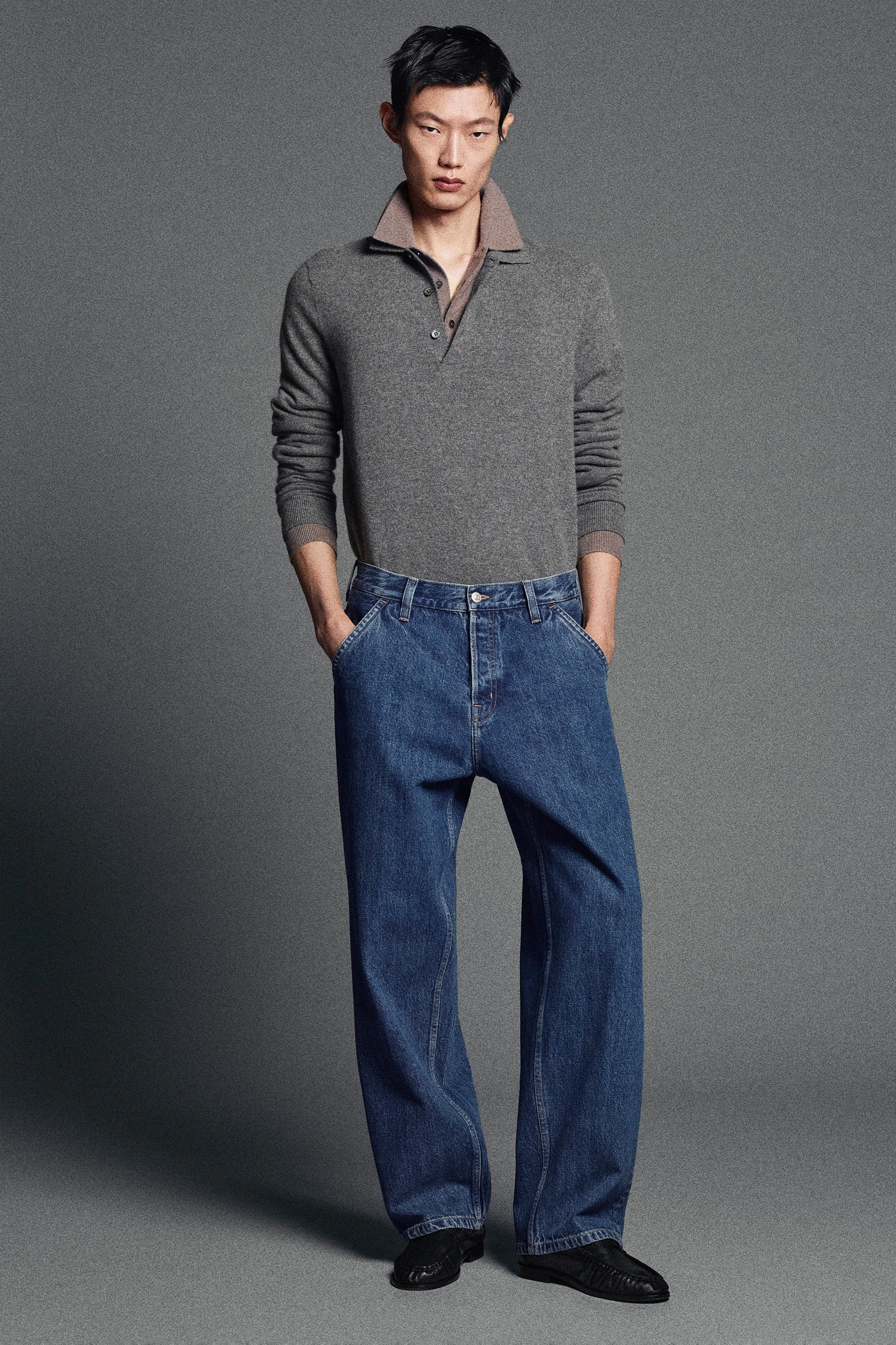PURE CASHMERE POLO JUMPER - 10