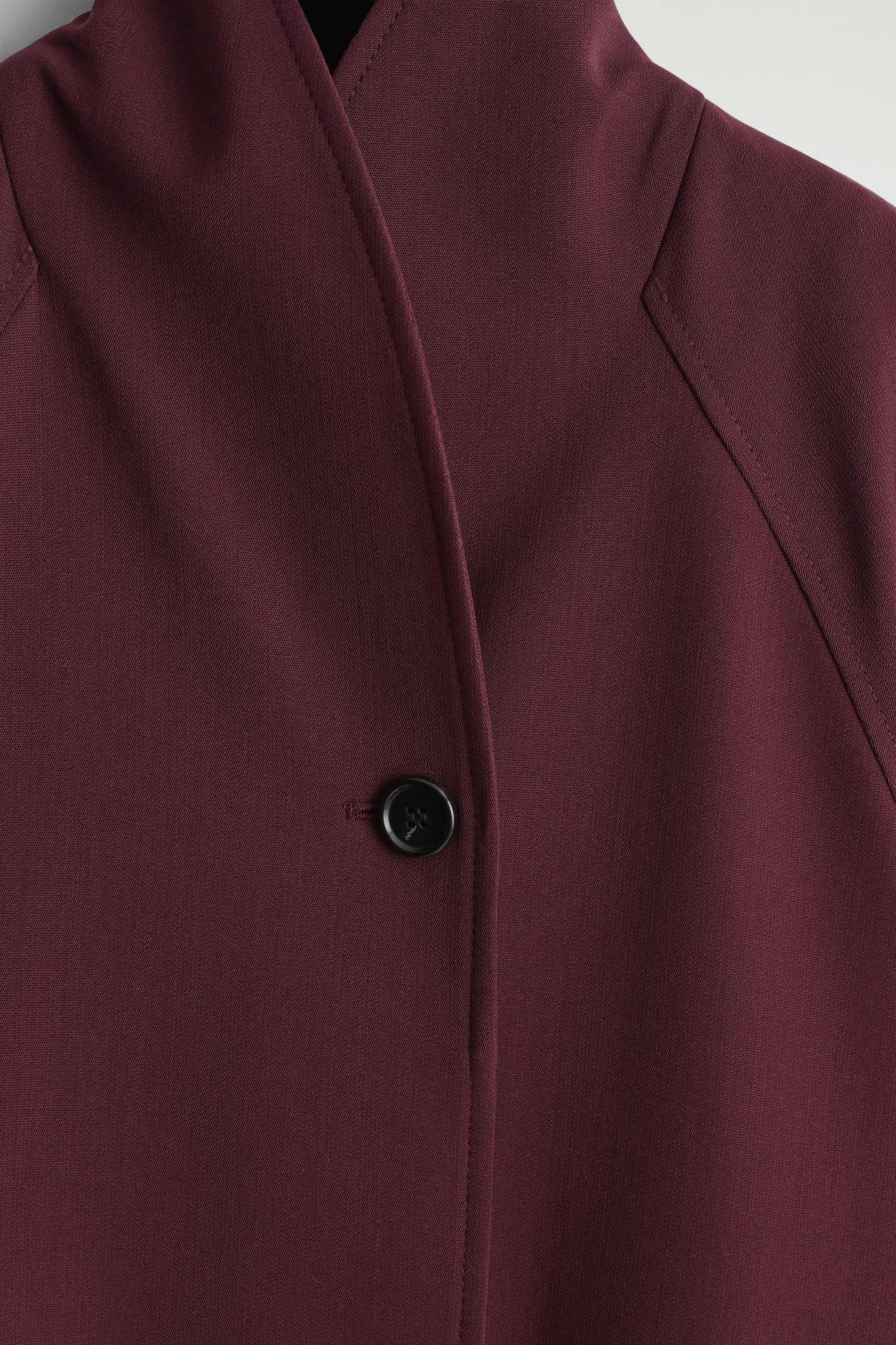BELTED WOOL-BLEND SHAWL-COLLAR JACKET - 7
