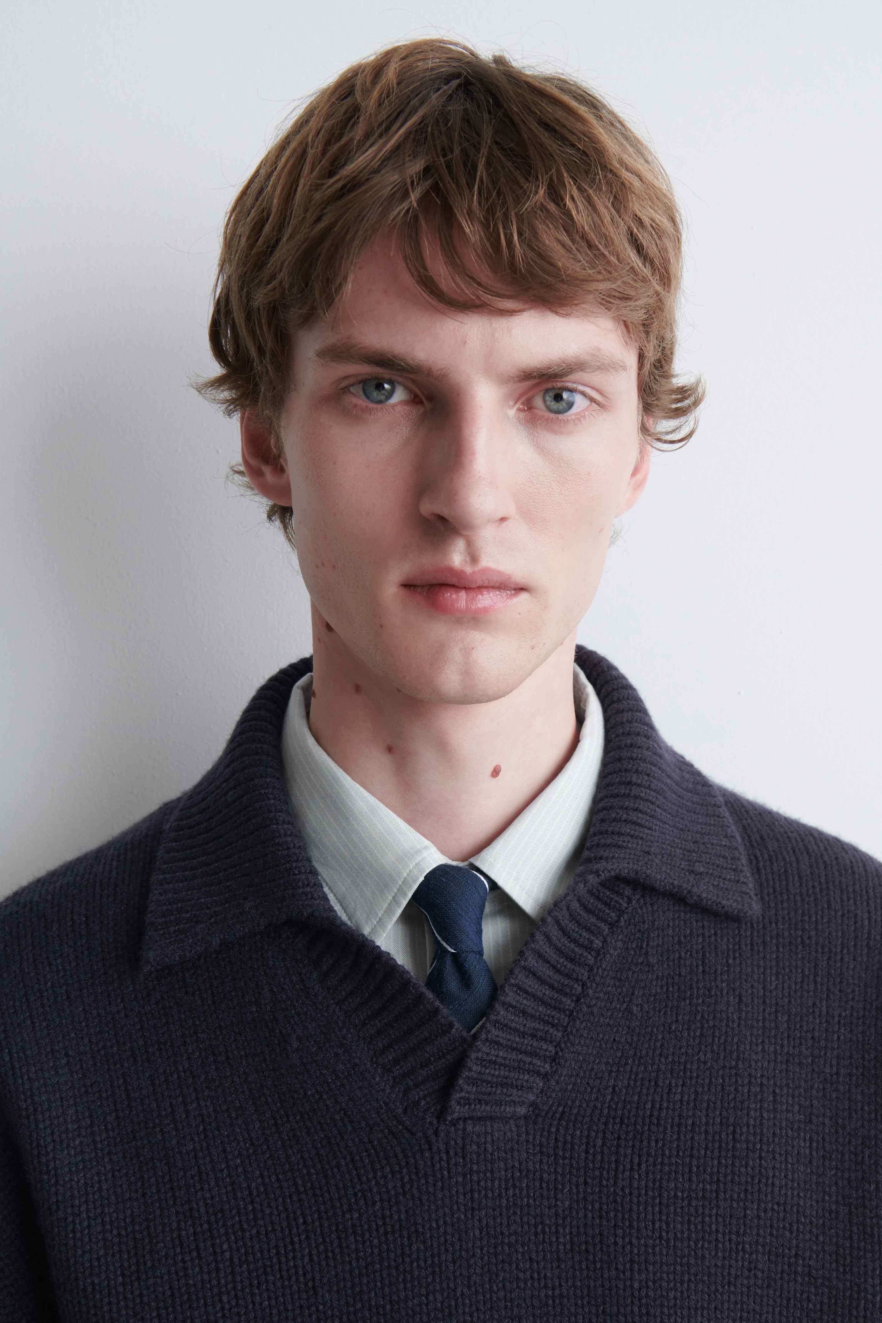 CHUNKY CASHMERE POLO JUMPER - 5