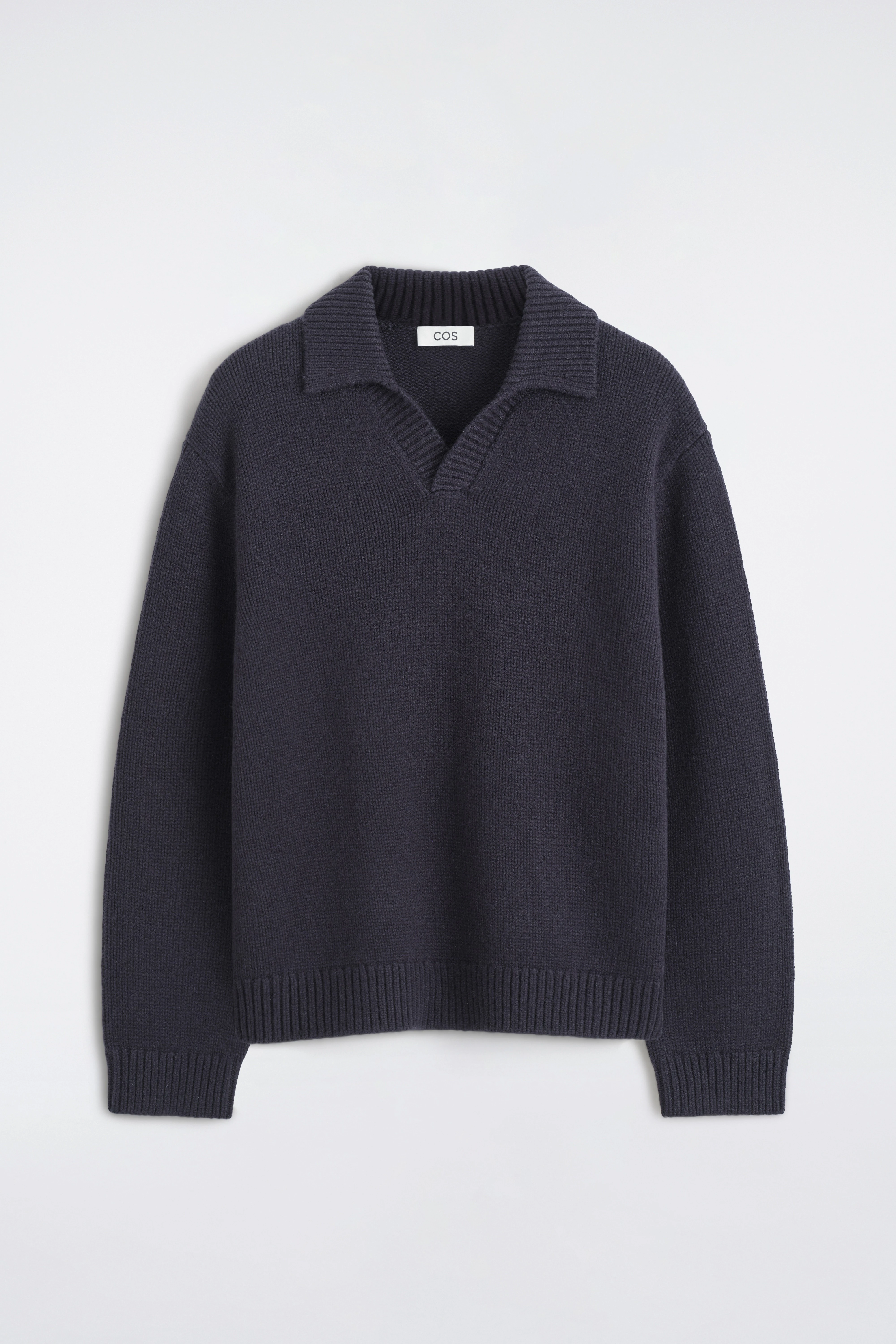 CHUNKY CASHMERE POLO JUMPER - 6