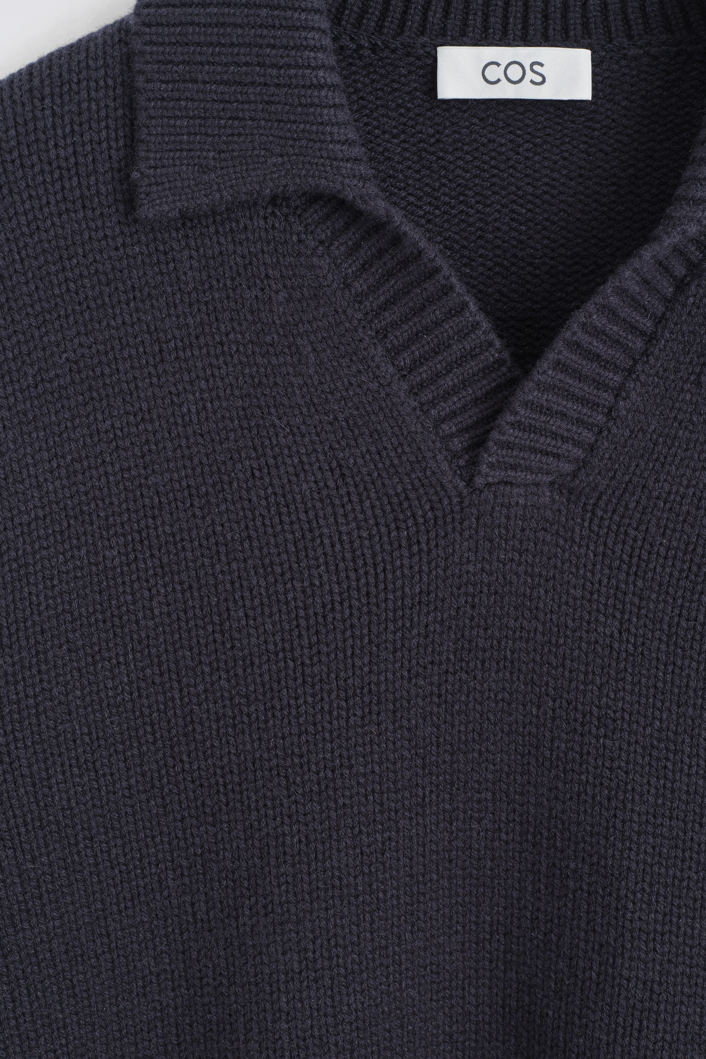 CHUNKY CASHMERE POLO JUMPER - 7