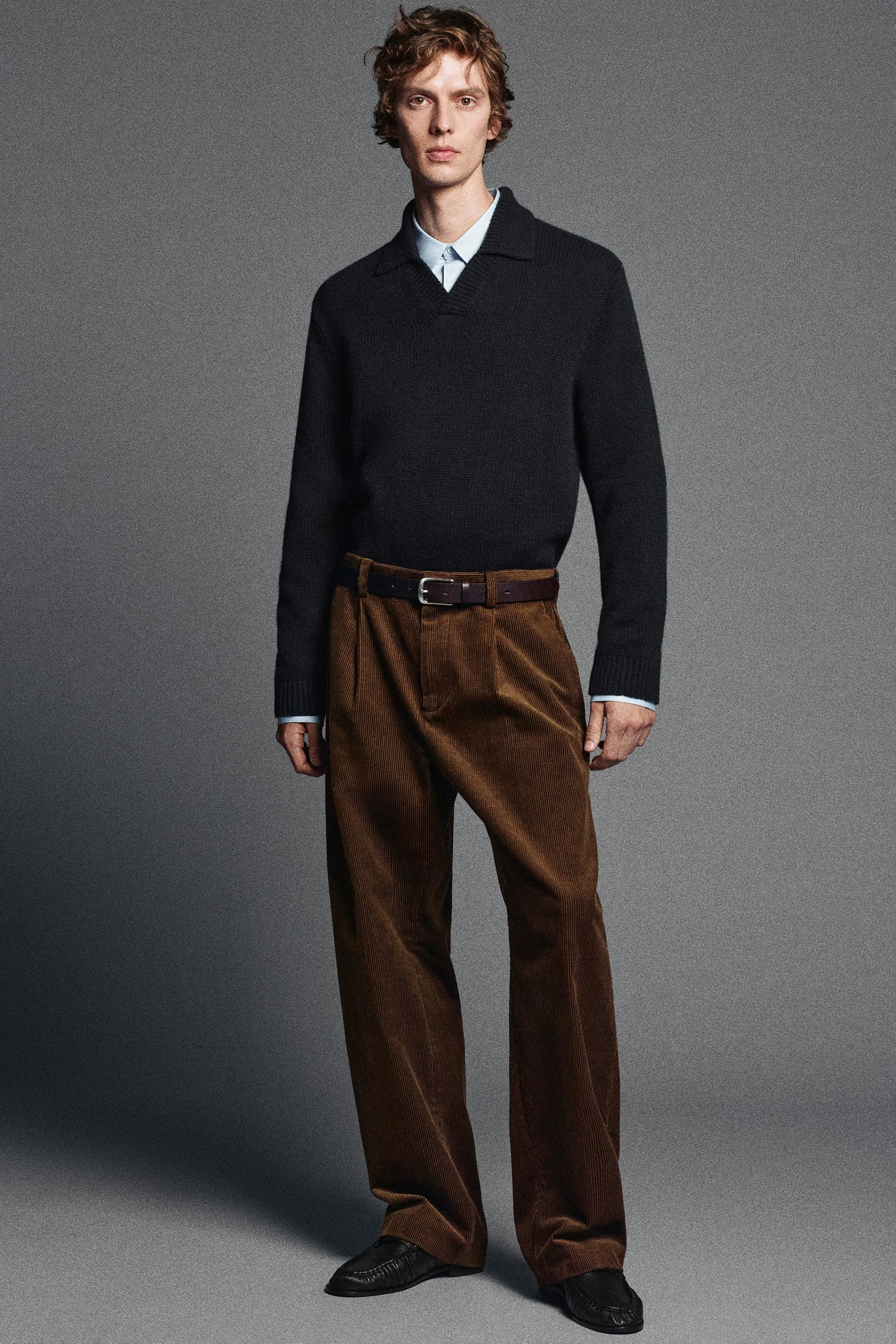 CHUNKY CASHMERE POLO JUMPER - 9