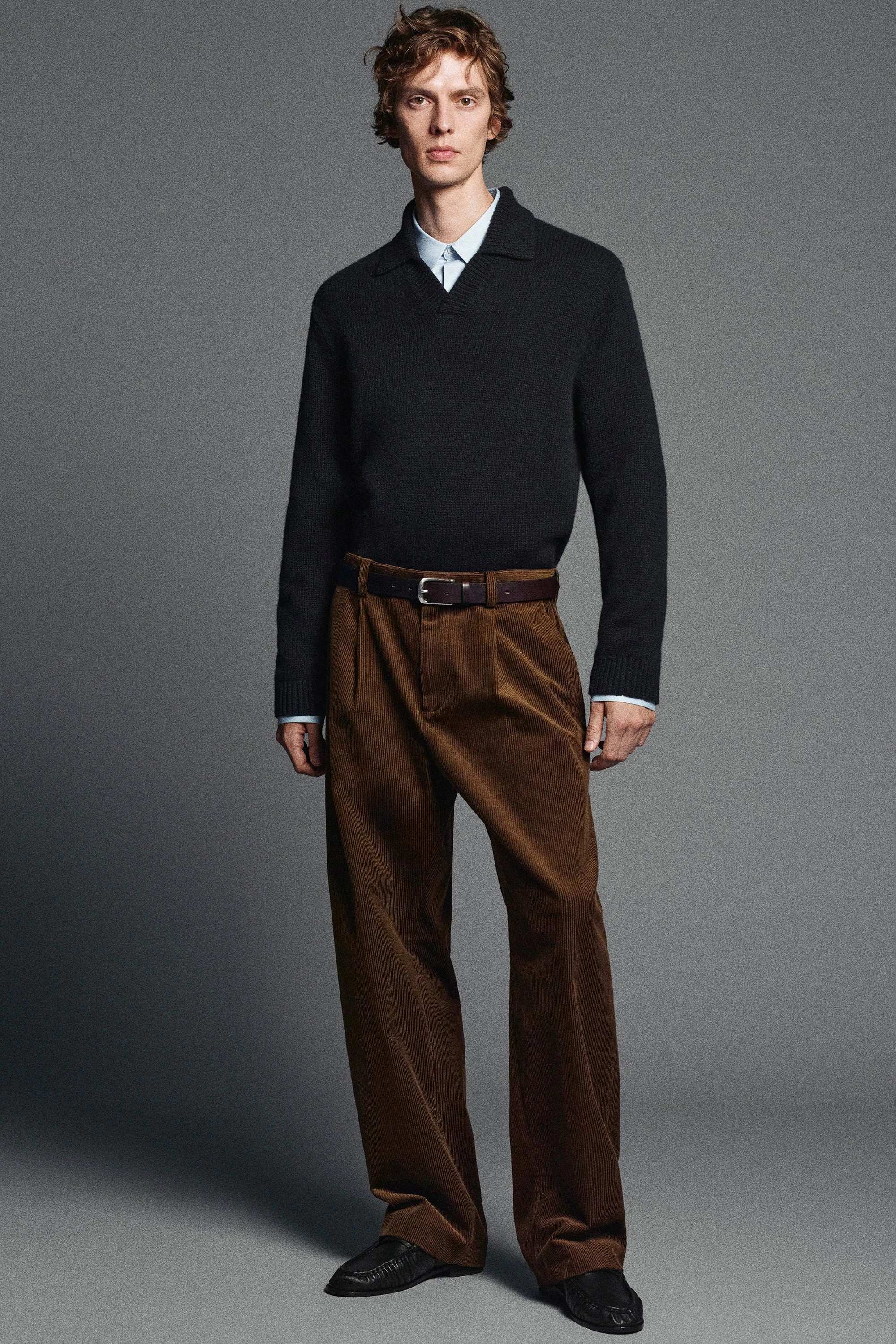 CHUNKY CASHMERE POLO JUMPER - 9