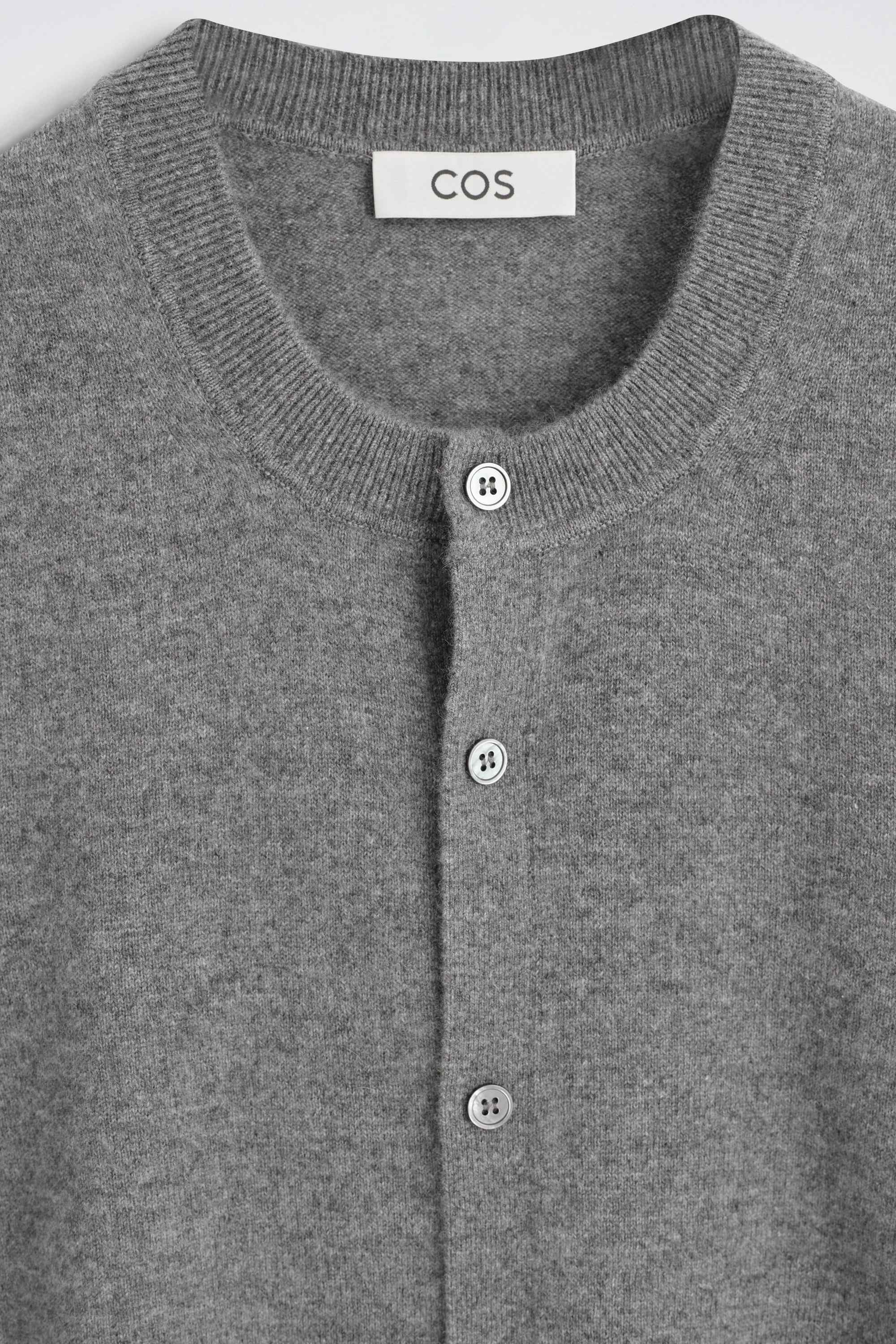 PURE CASHMERE CREW-NECK CARDIGAN - 7