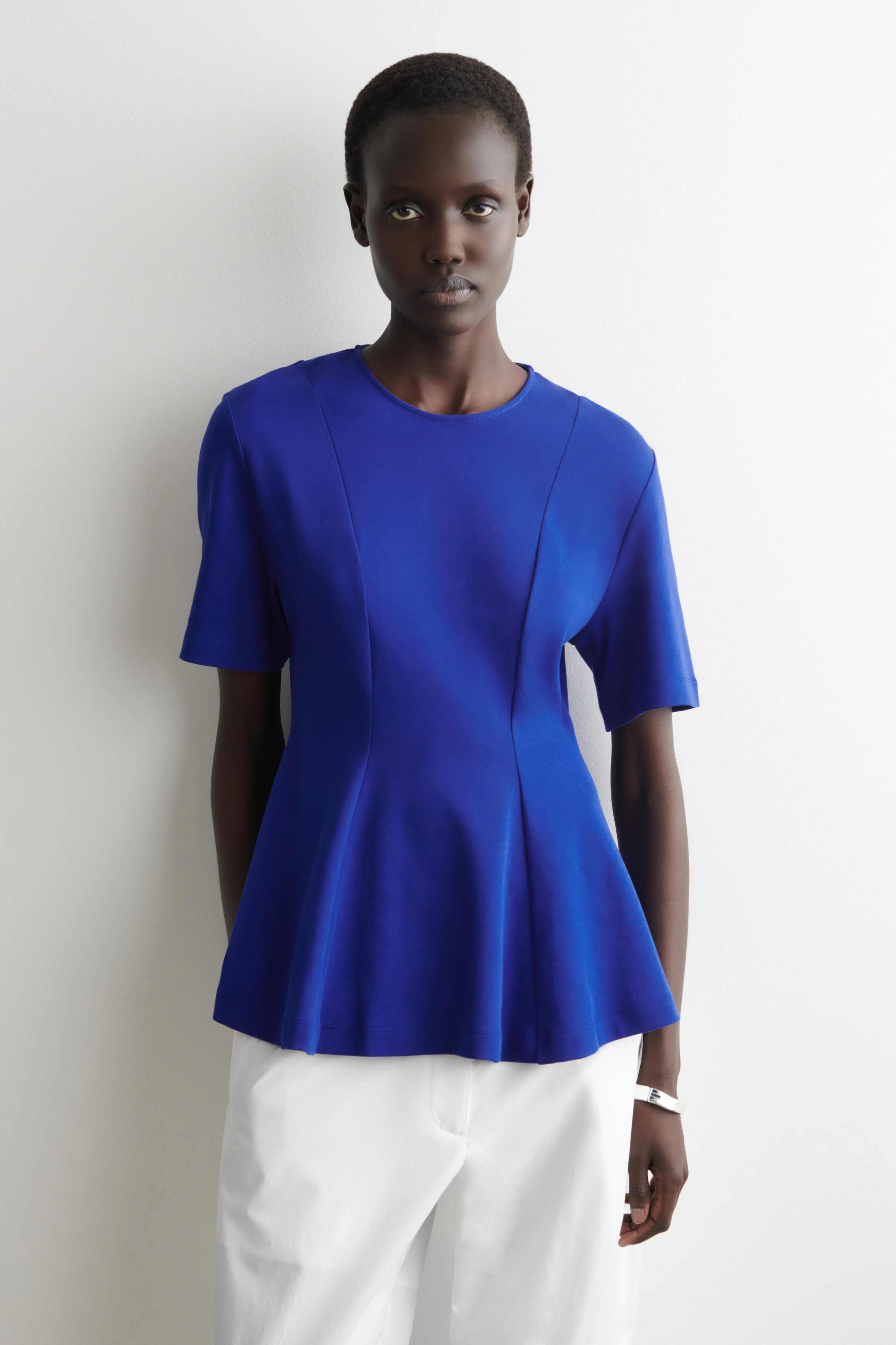 WAISTED COTTON T-SHIRT - 1