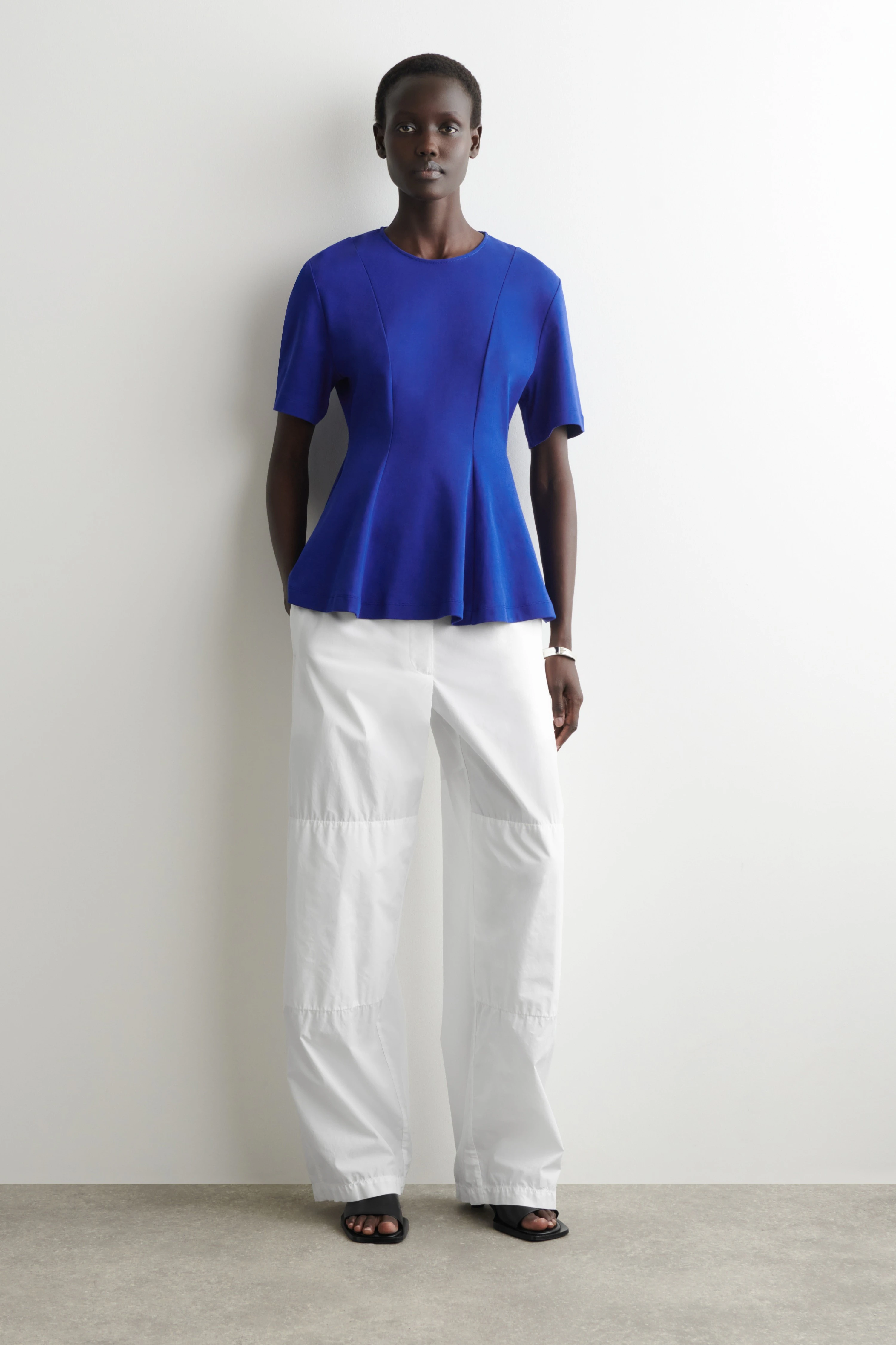 WAISTED COTTON T-SHIRT - 4