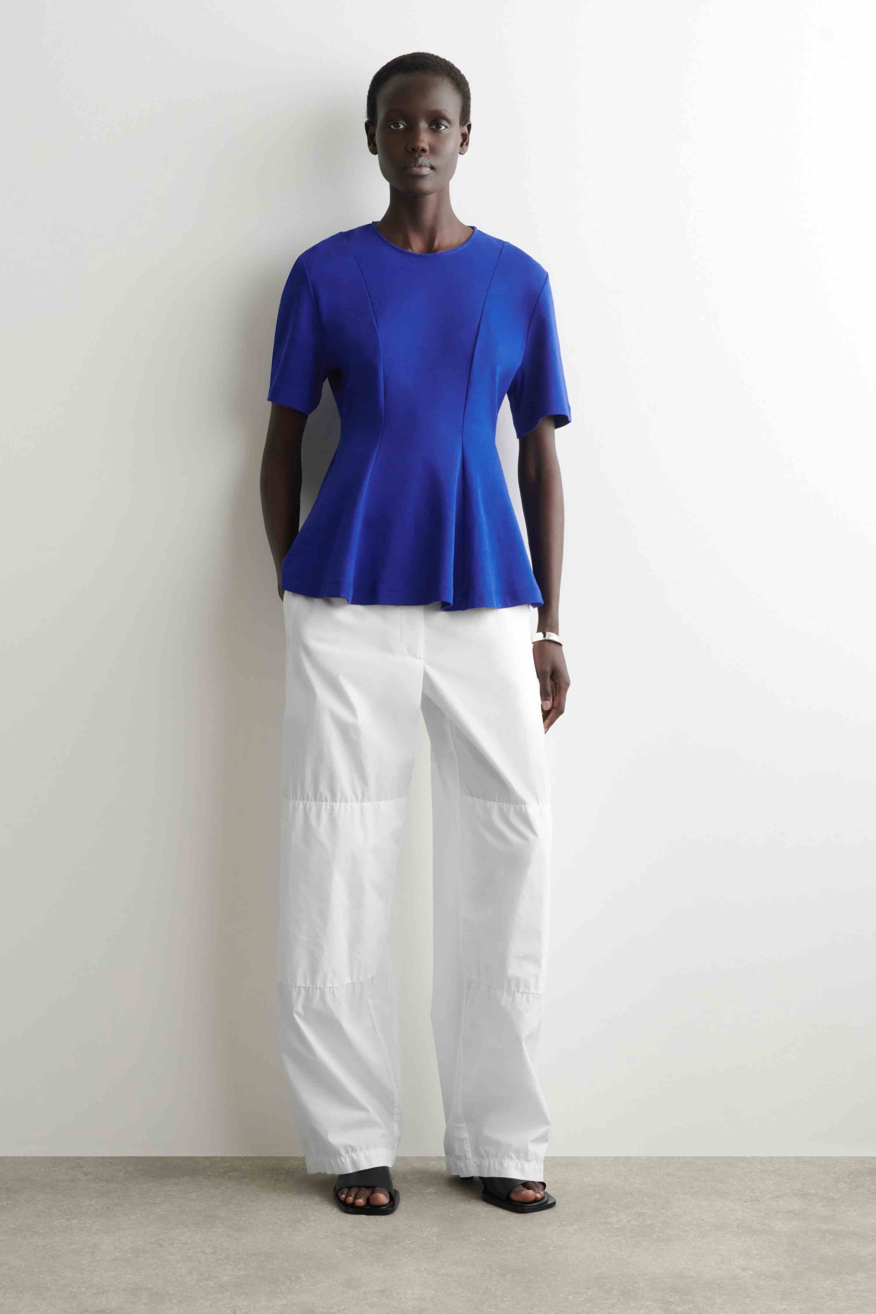 WAISTED COTTON T-SHIRT - 4