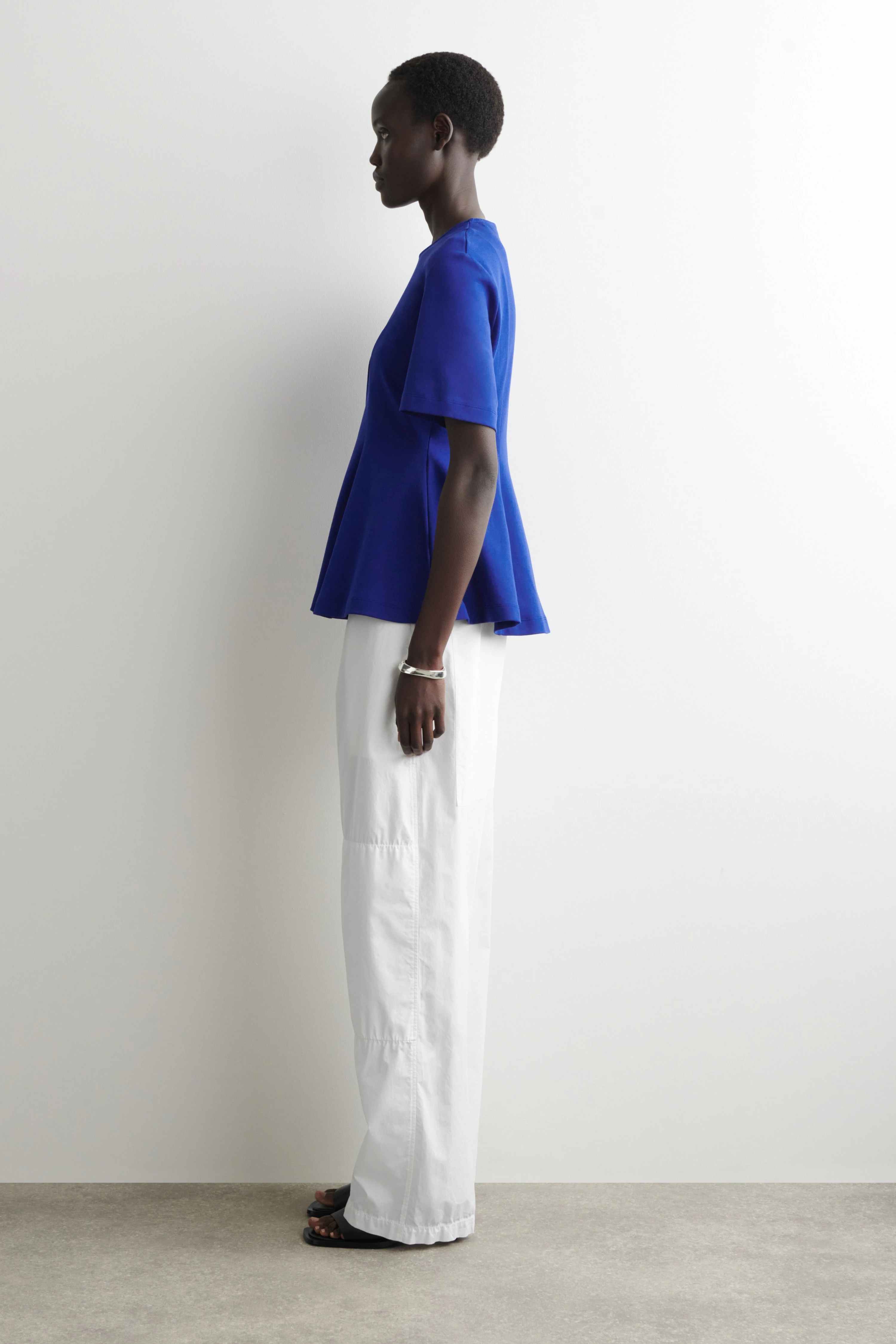 WAISTED COTTON T-SHIRT - 5