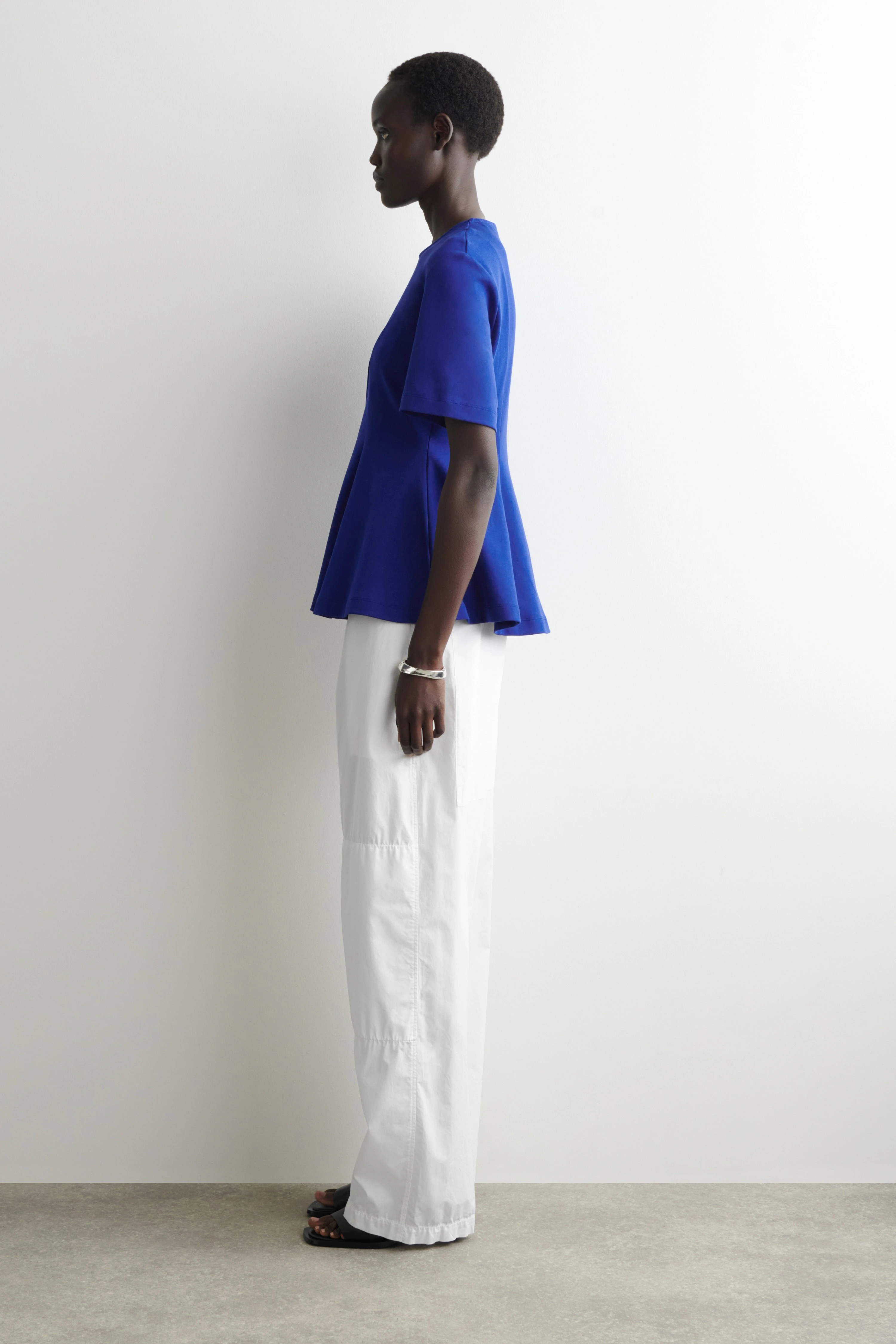 WAISTED COTTON T-SHIRT - 5