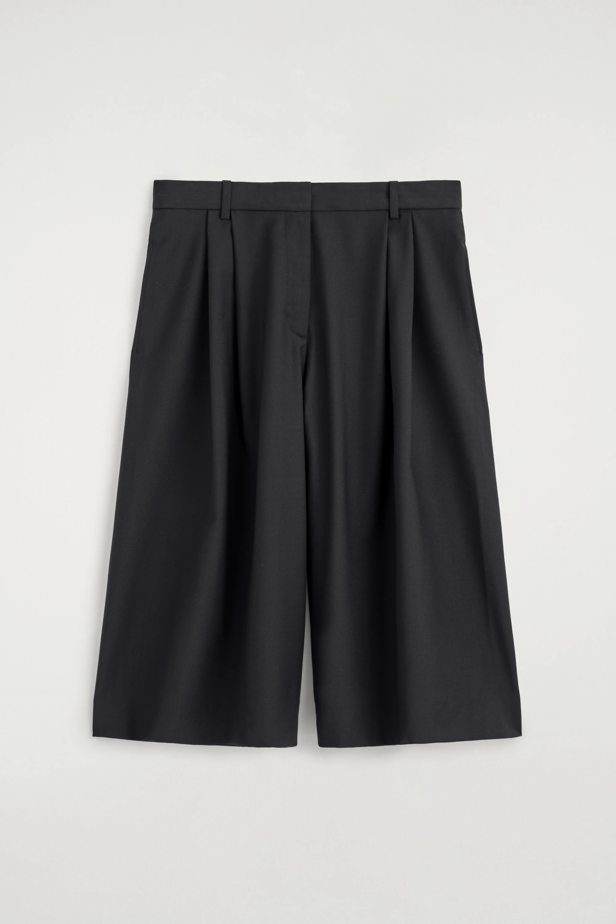 PLEATED WOOL-BLEND CULOTTES - 5