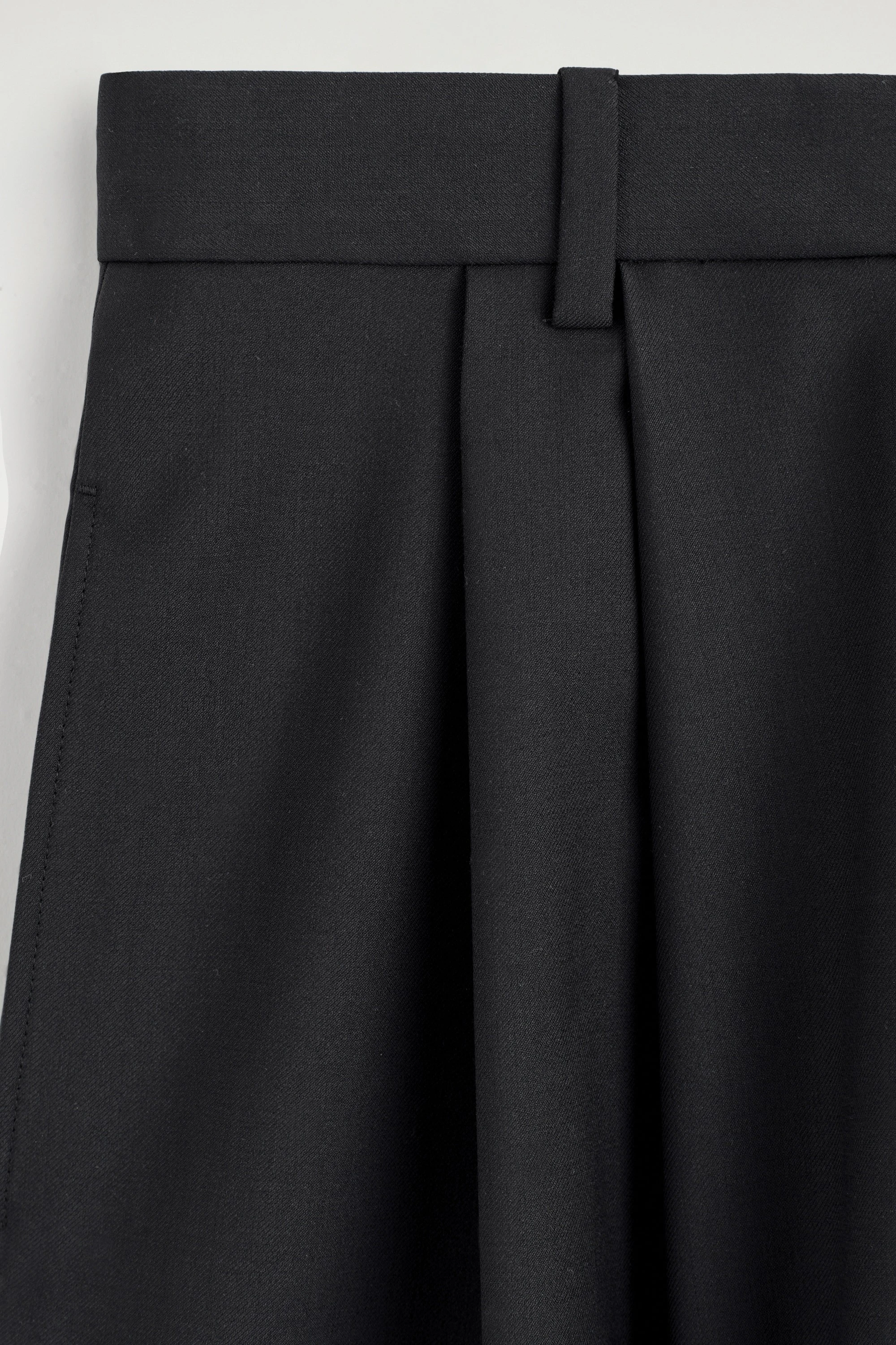 PLEATED WOOL-BLEND CULOTTES - 6