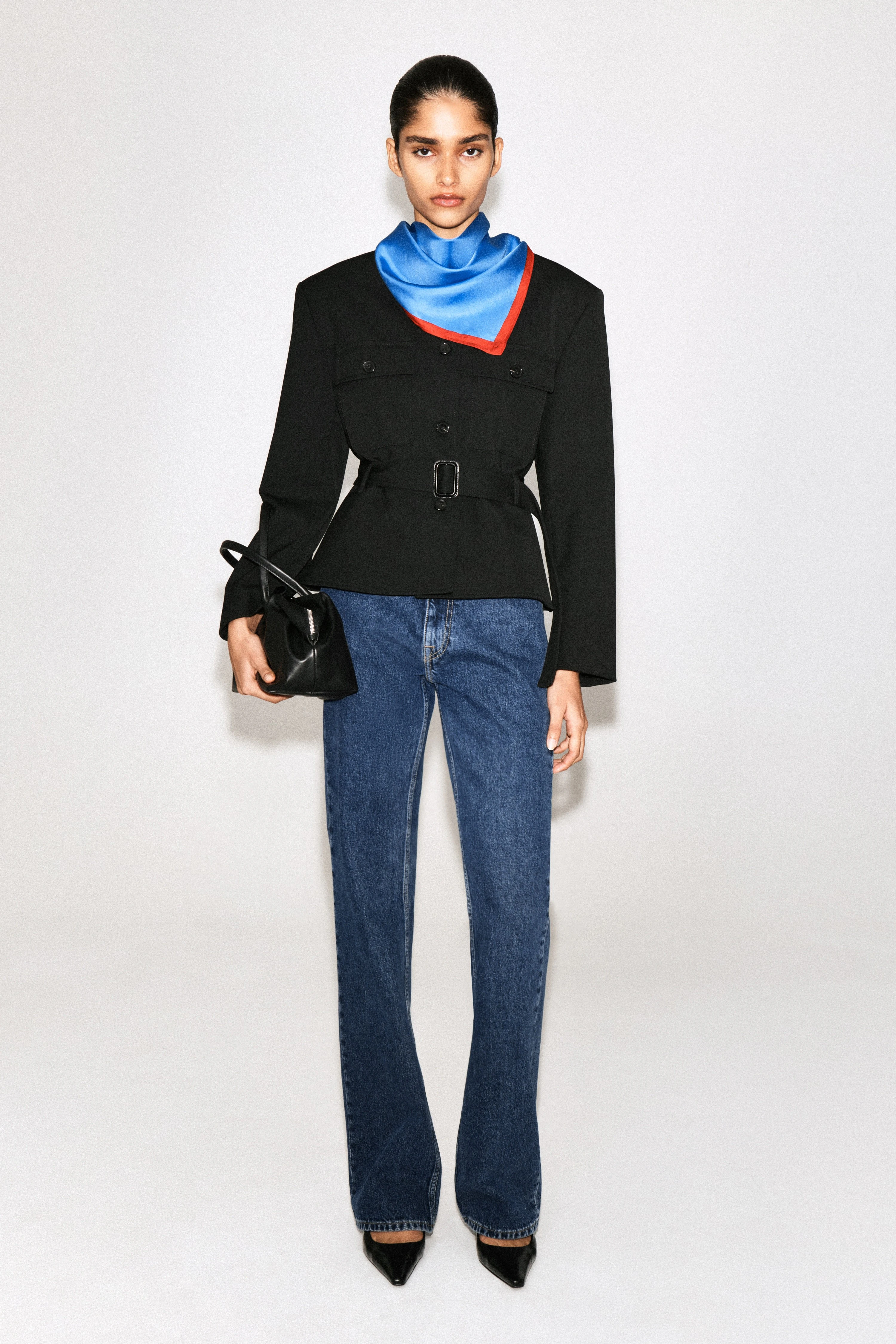 BELTED PEPLUM JACKET - 4
