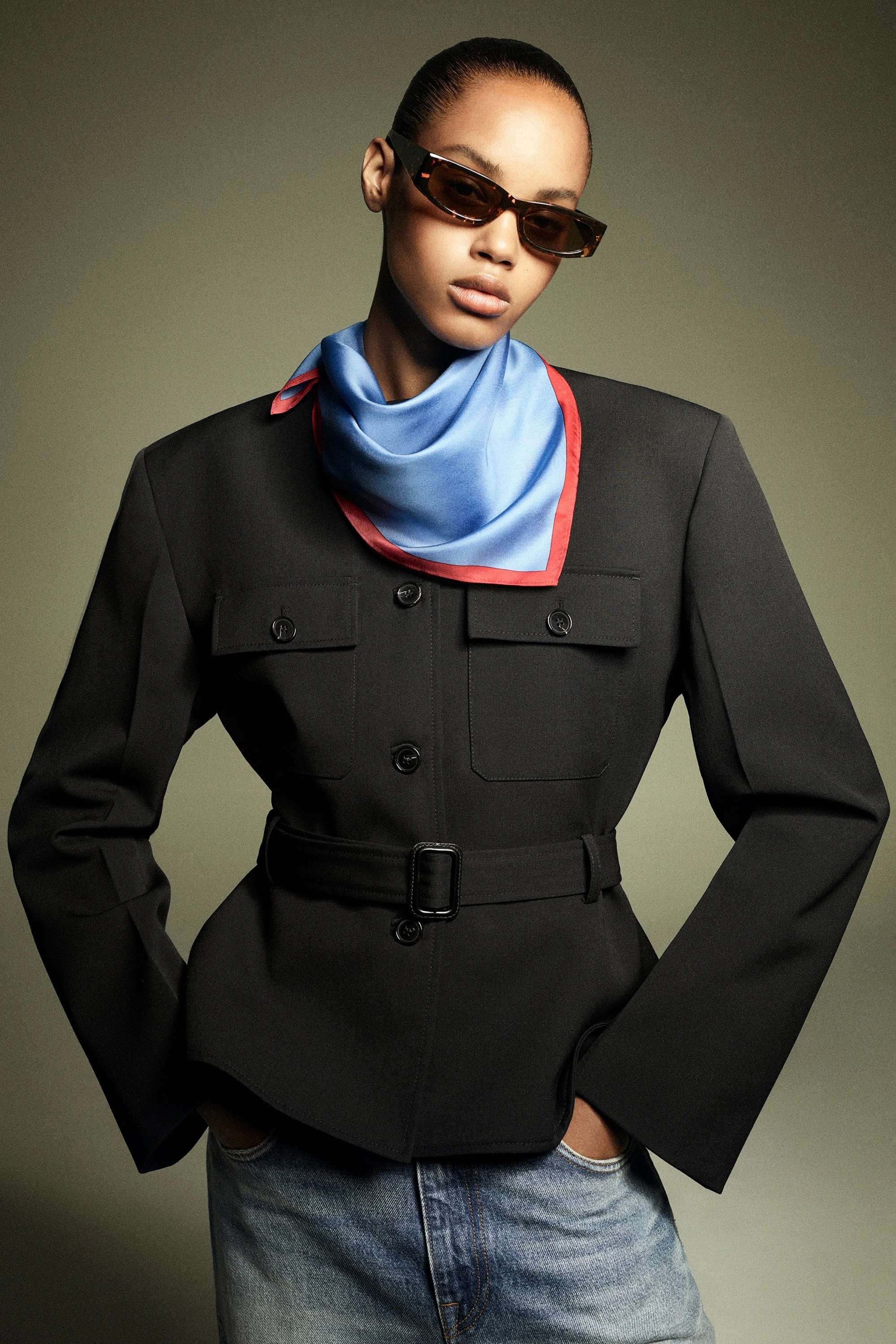 BELTED PEPLUM JACKET - 9