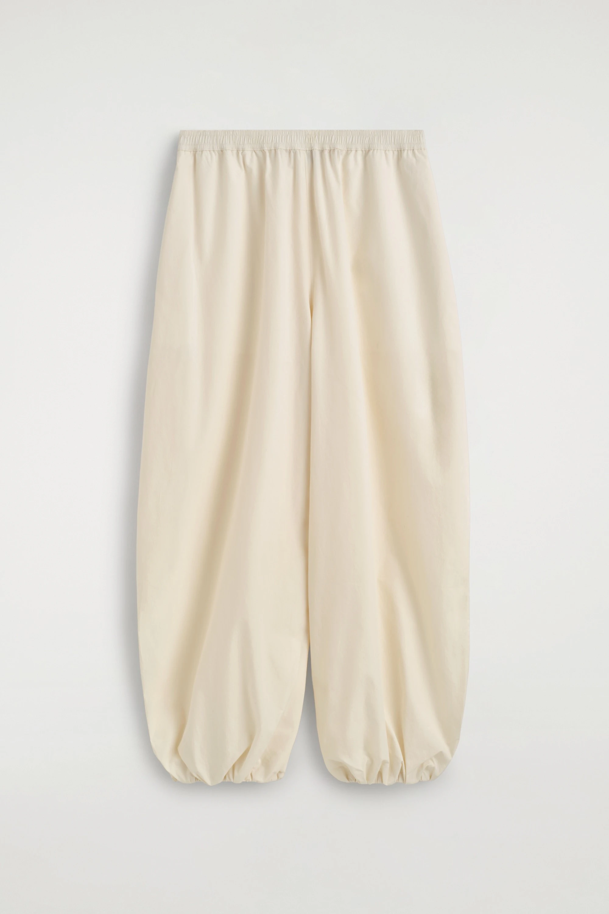 FLUID COTTON BALLOON TROUSERS - 5