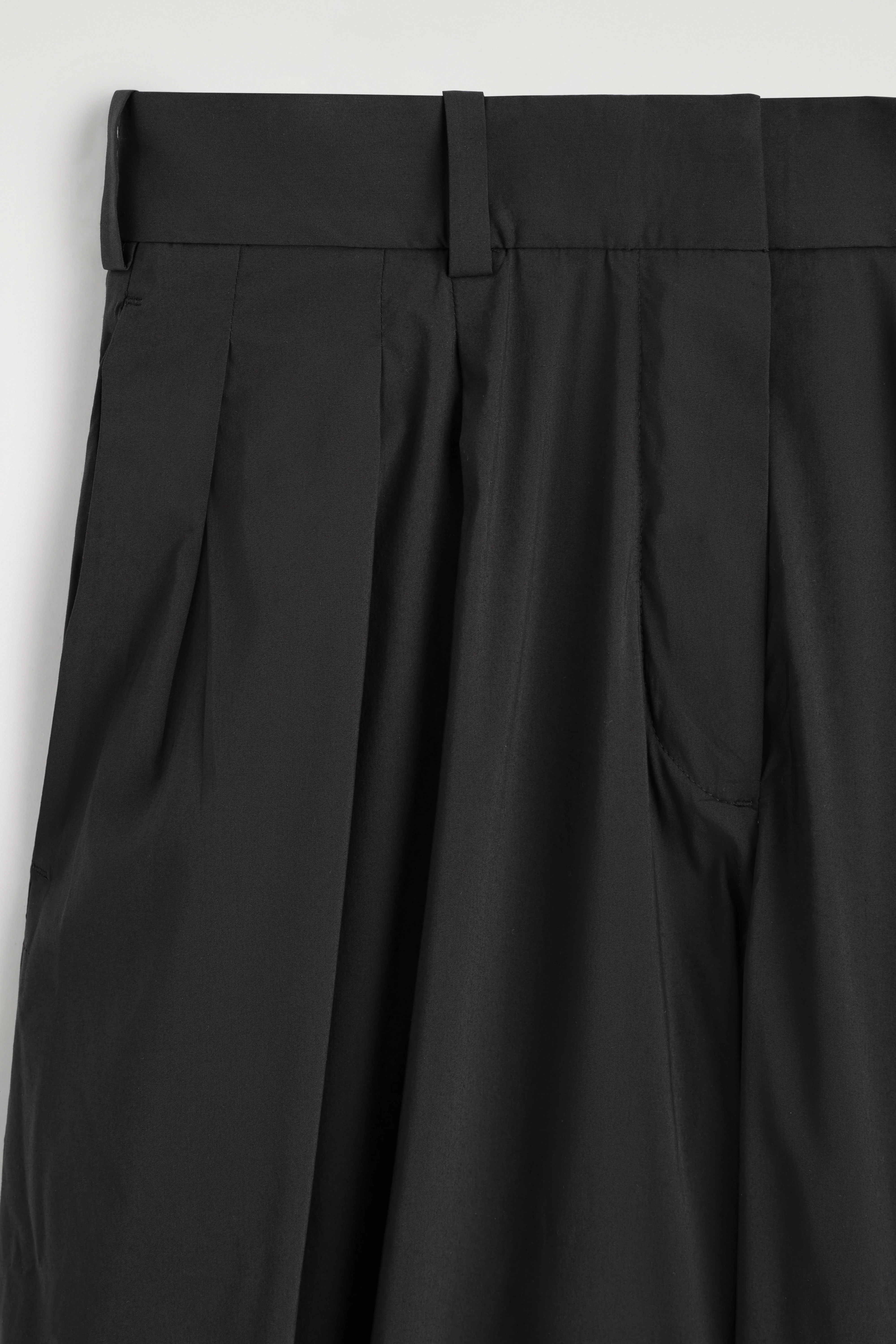 PLEATED COTTON-BLEND BALLOON TROUSERS - 6