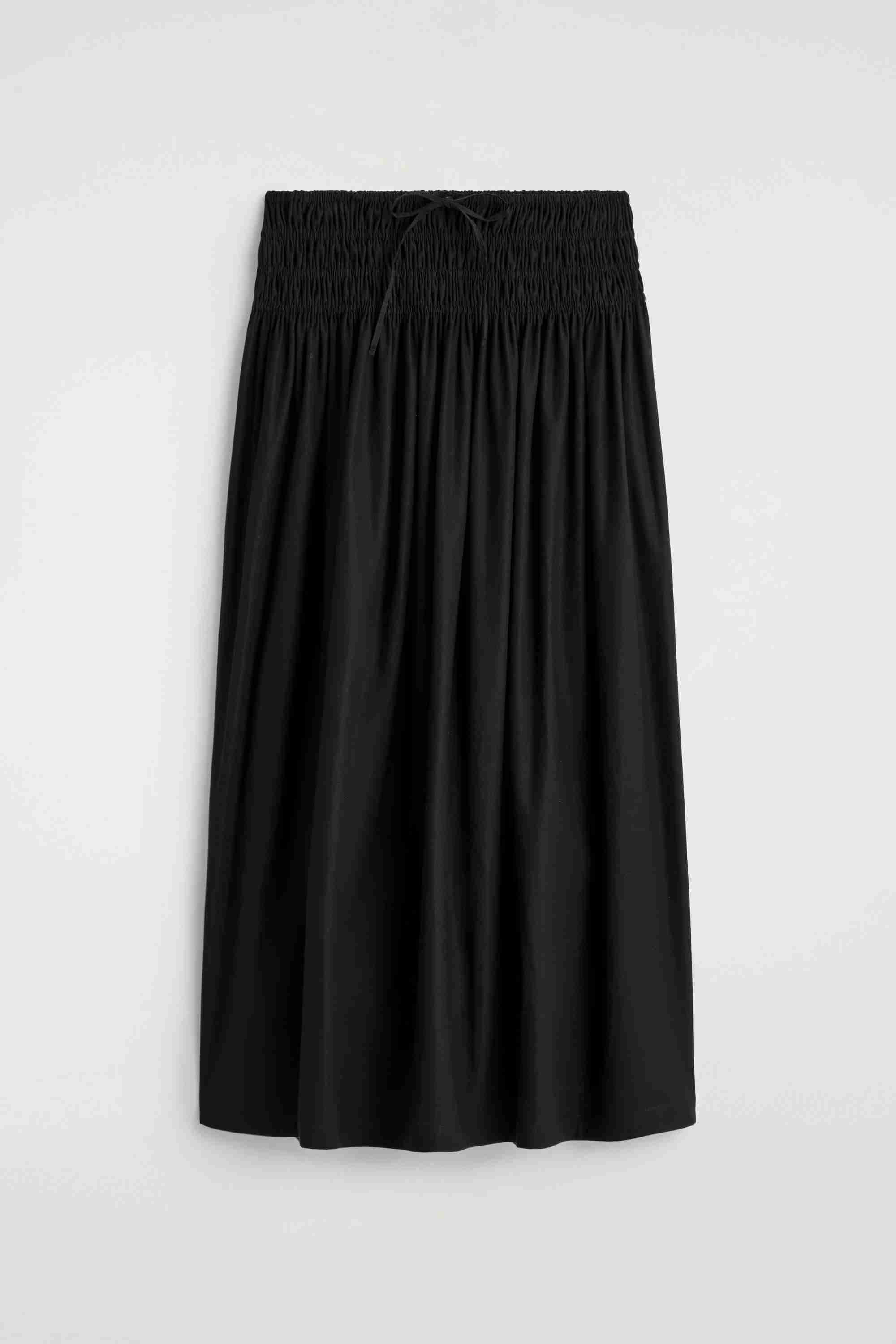 RUCHED-WAIST MIDI SKIRT - 6