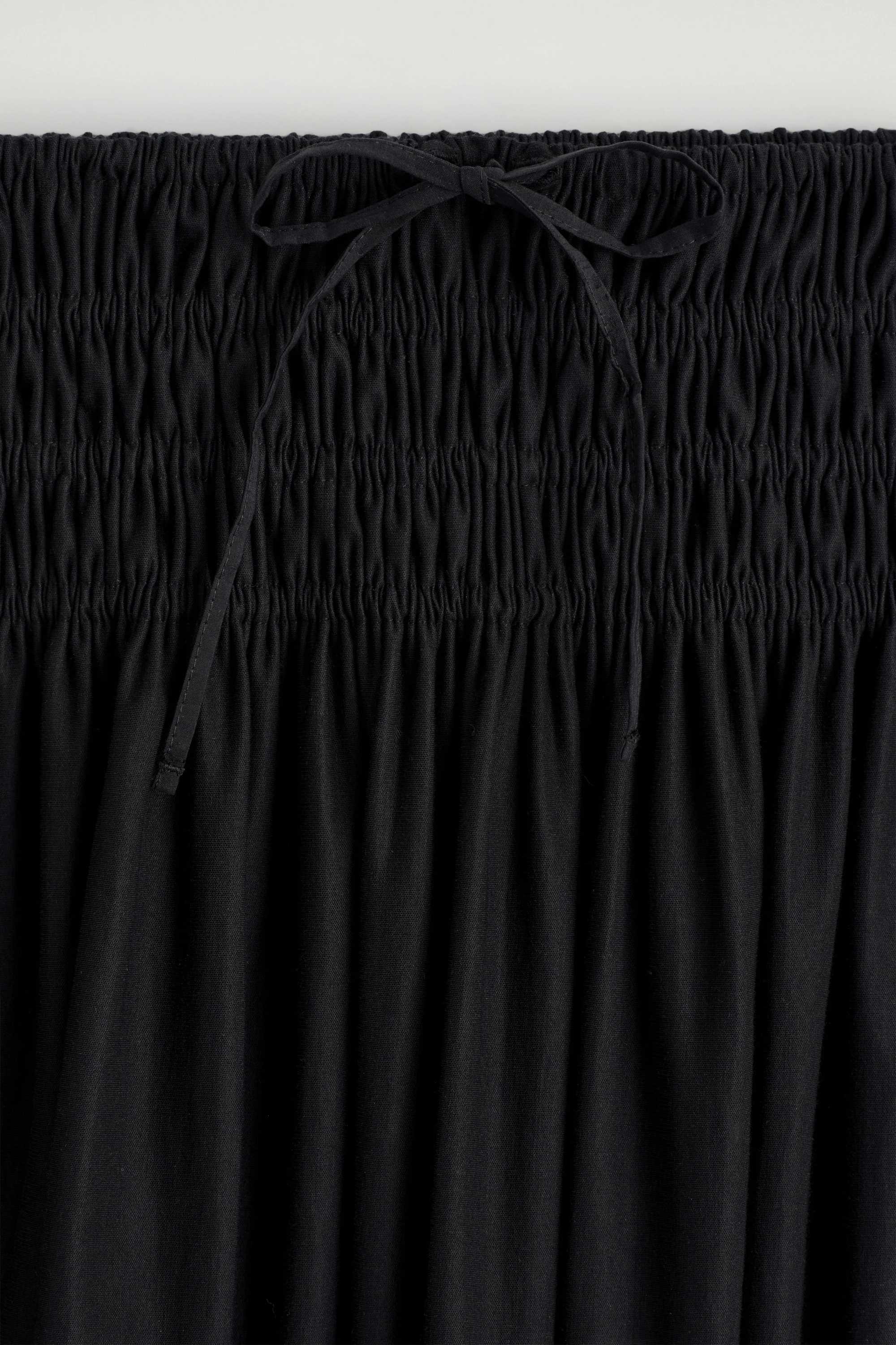 RUCHED-WAIST MIDI SKIRT - 7
