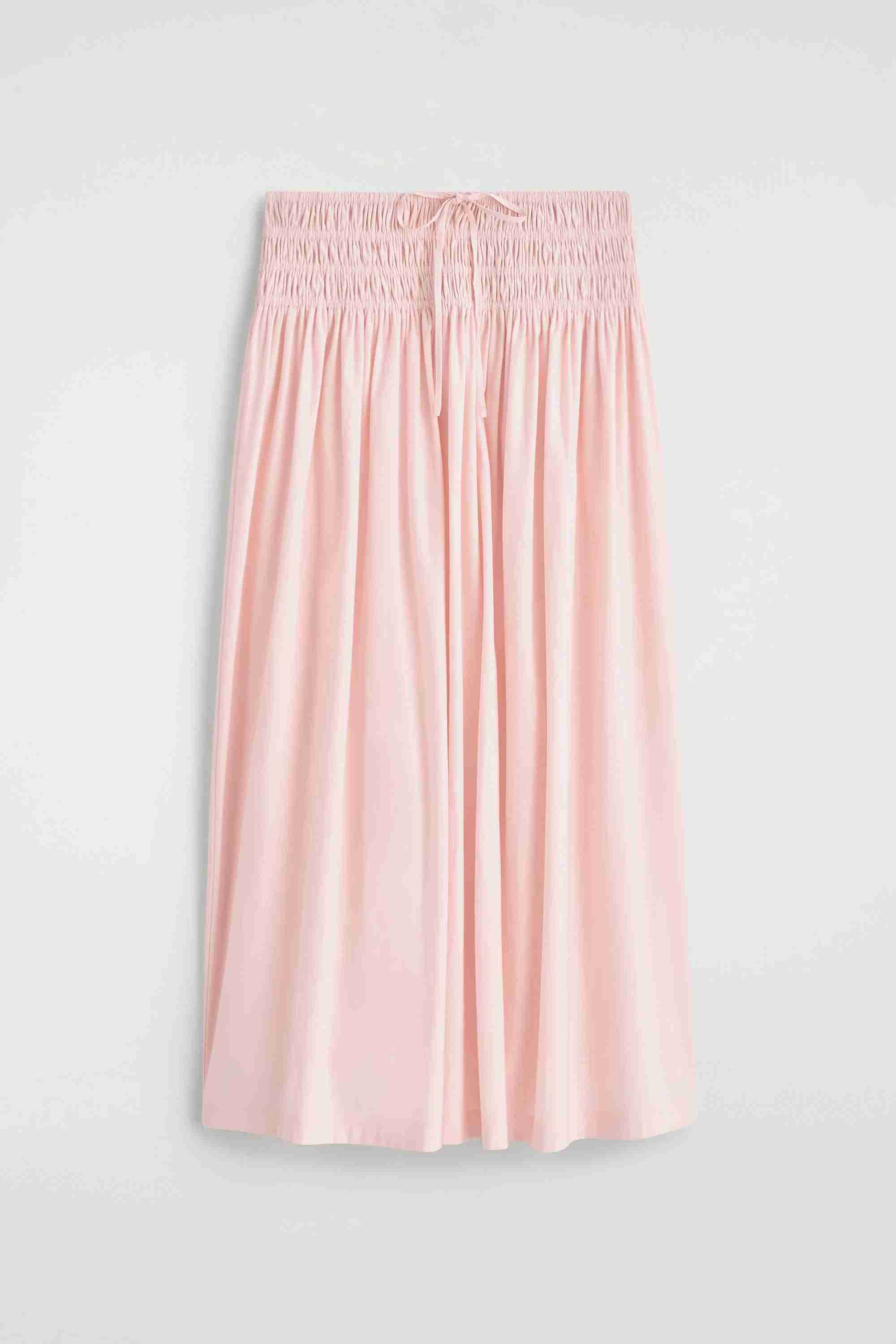 RUCHED-WAIST MIDI SKIRT - 5