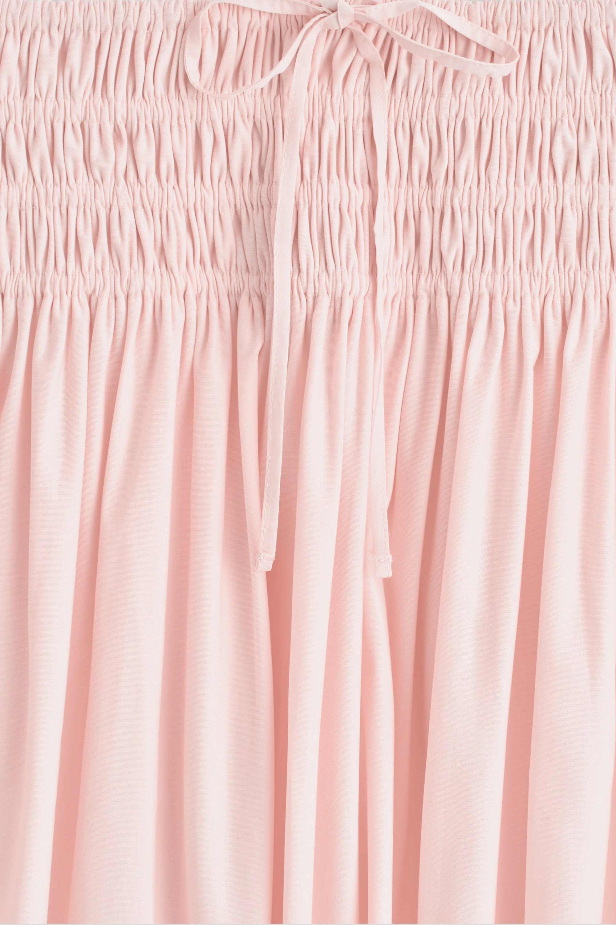 RUCHED-WAIST MIDI SKIRT - 6