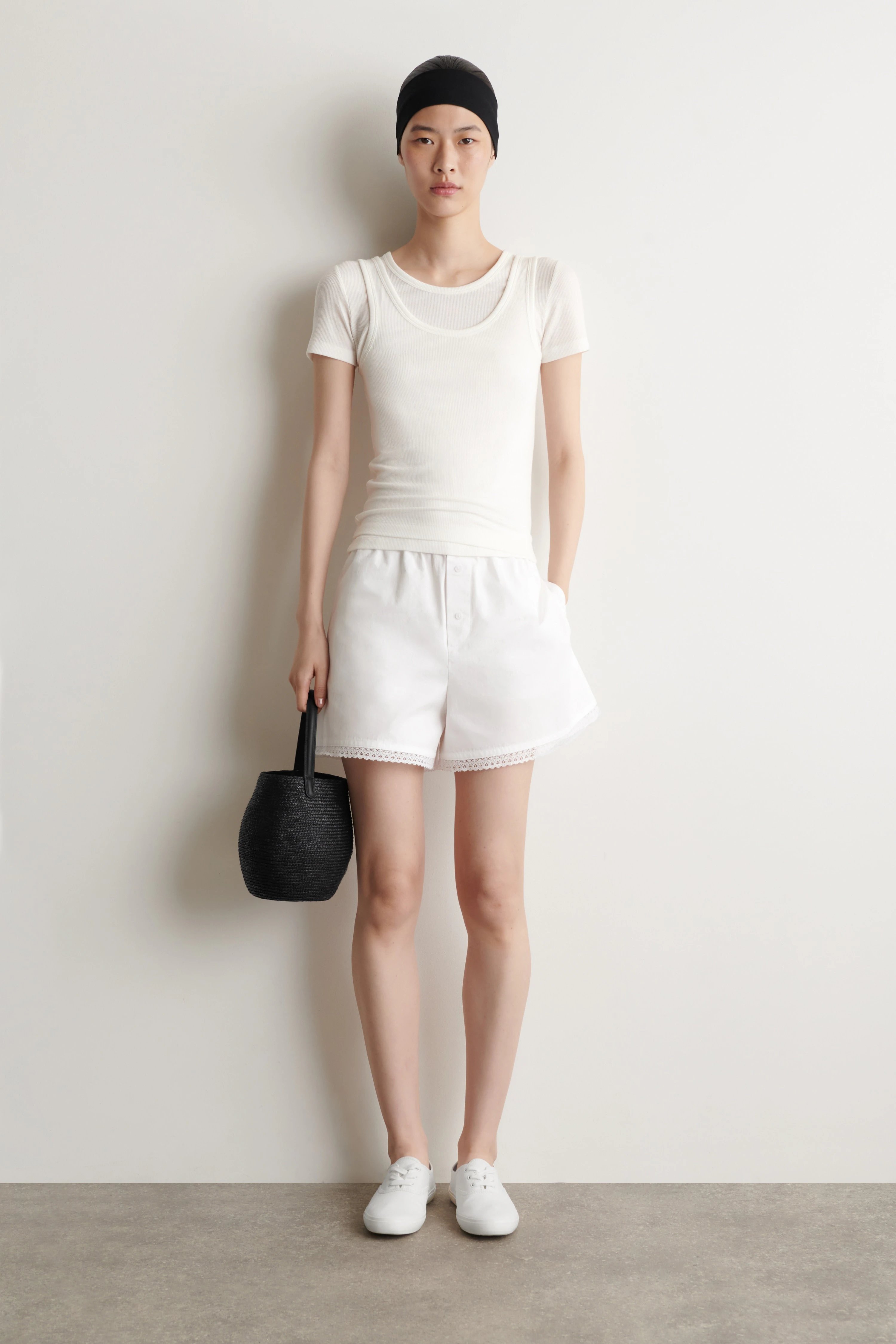 LAYERED RIBBED-JERSEY T-SHIRT - 3