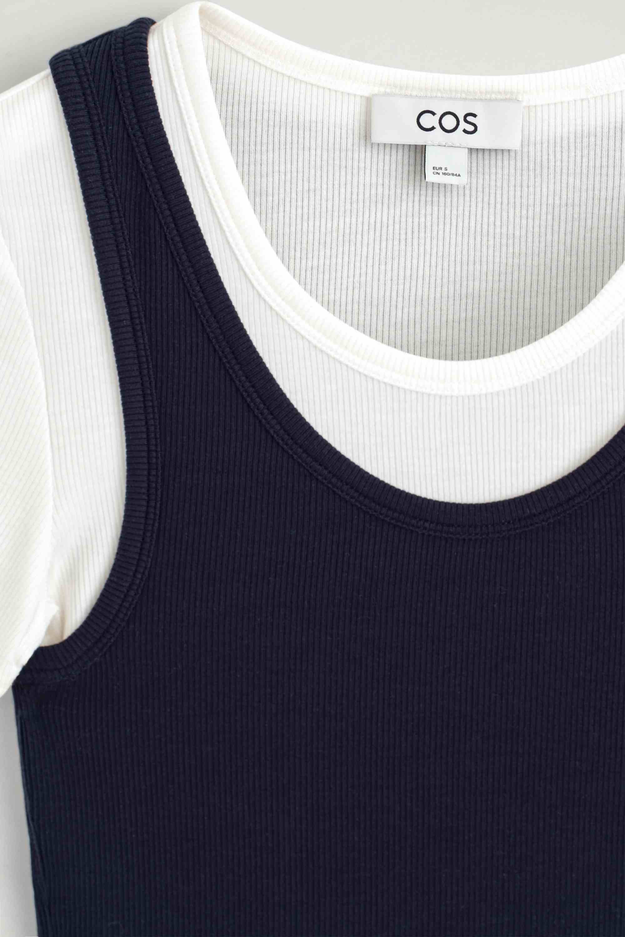 LAYERED RIBBED-JERSEY T-SHIRT - 7